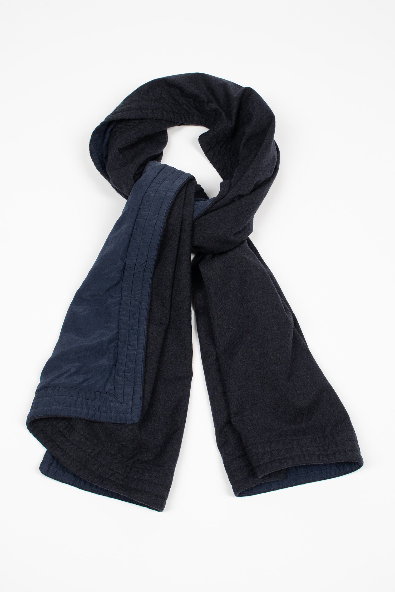 Bella Double Faced Scarf Navy/Blue
