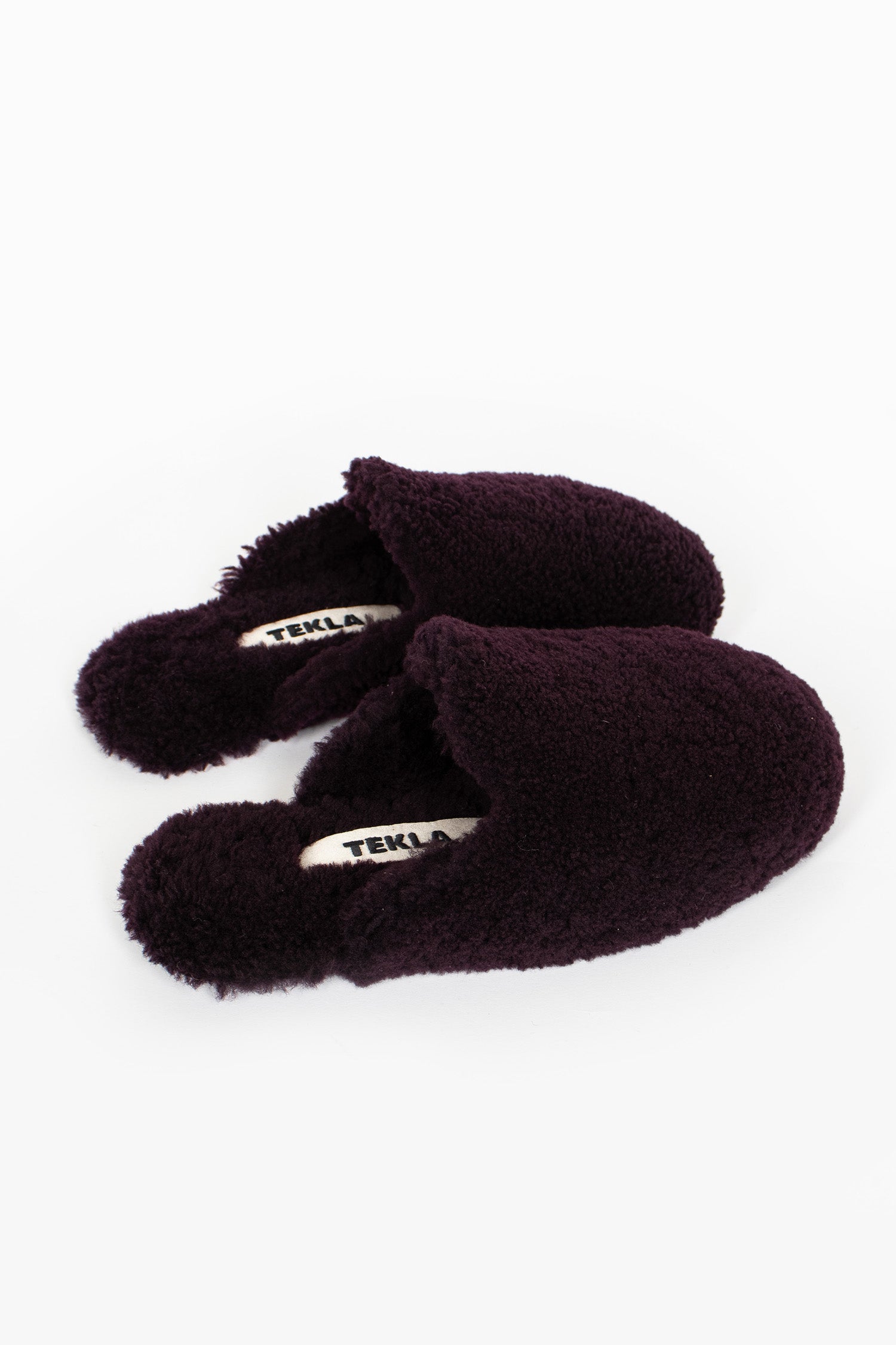 Shearling Slippers Wine