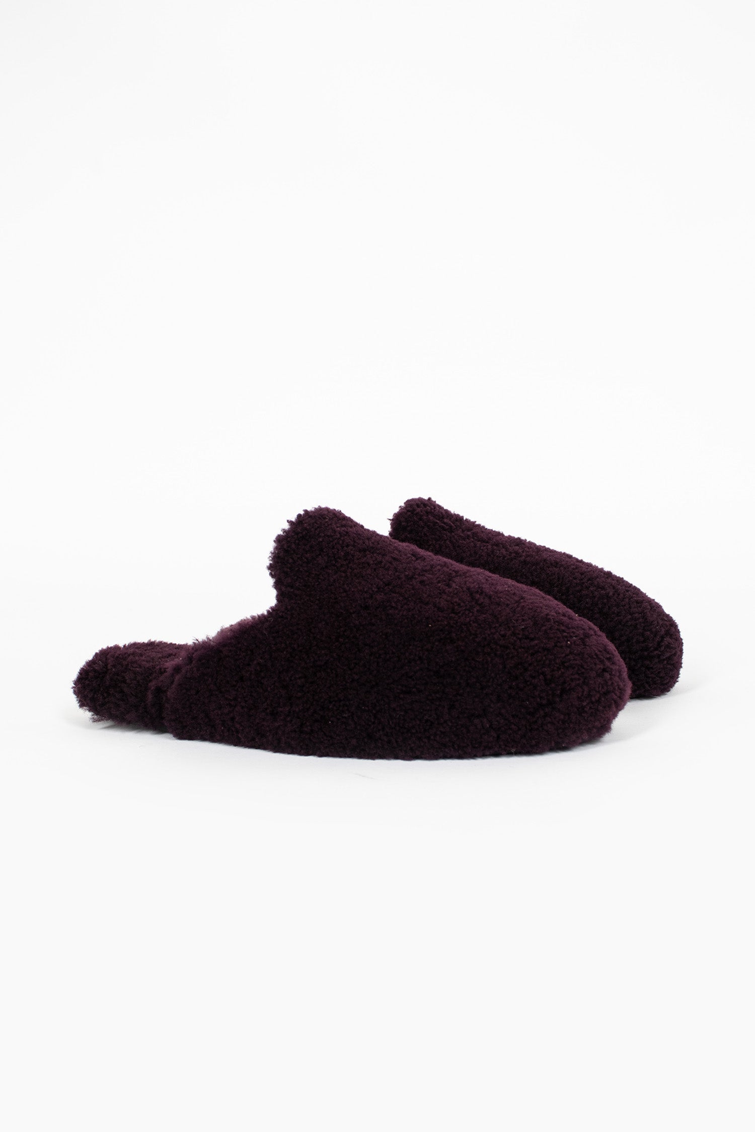 Shearling Slippers Wine