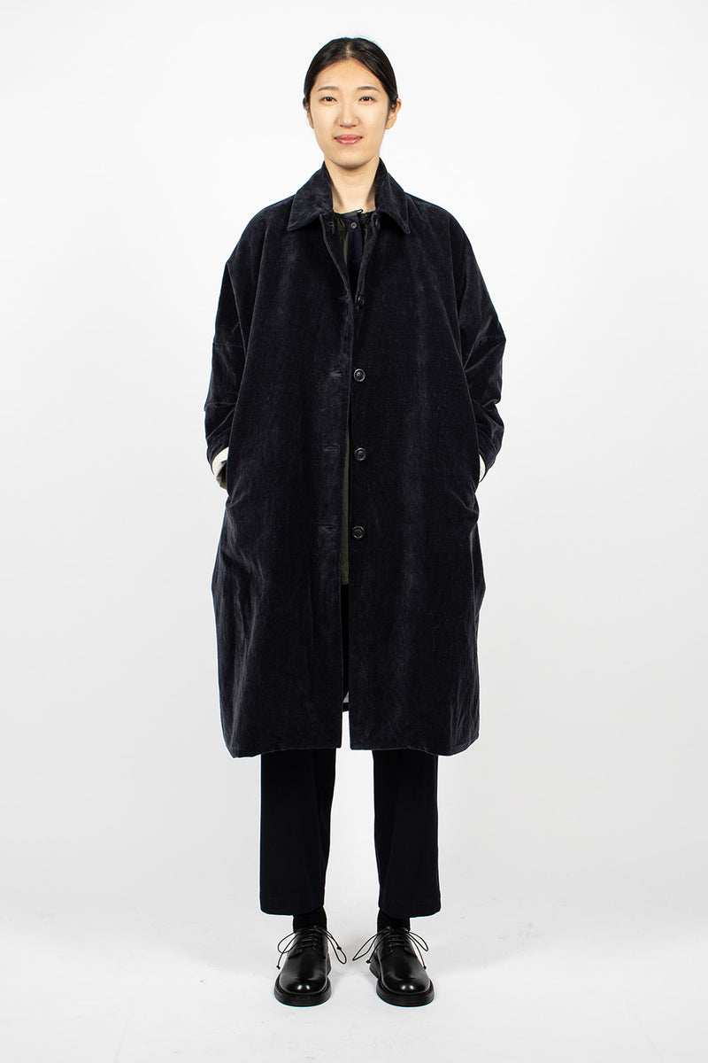 Casey Casey Big Blobby Velvet Coat Navy – Envoy of Belfast