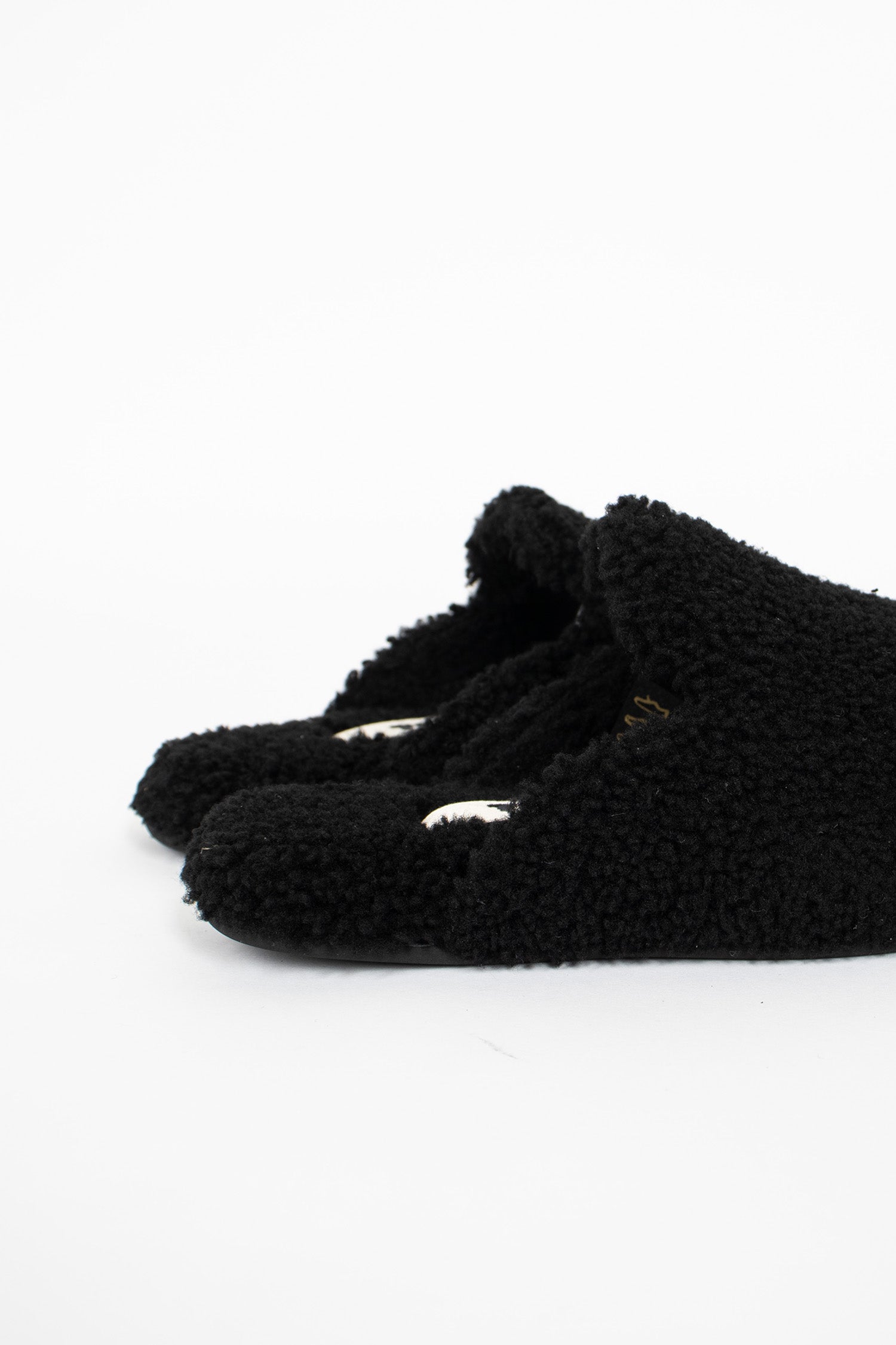 Shearling Slippers Black