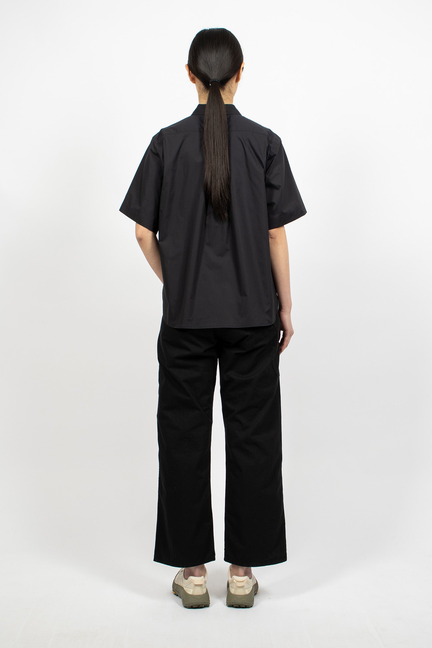 Wide French Work Pants Black