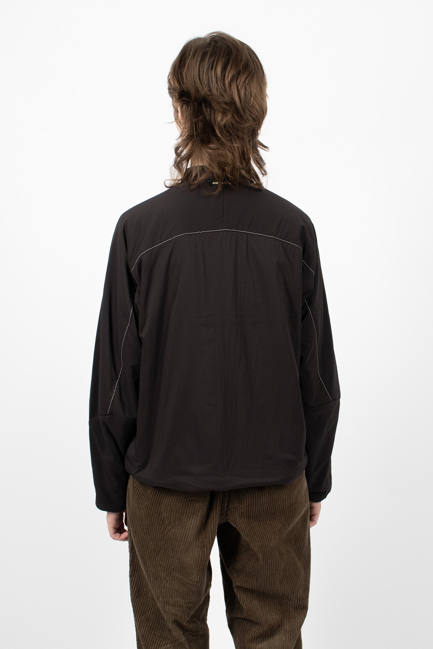 Alpha AIR collarless Jacket Black