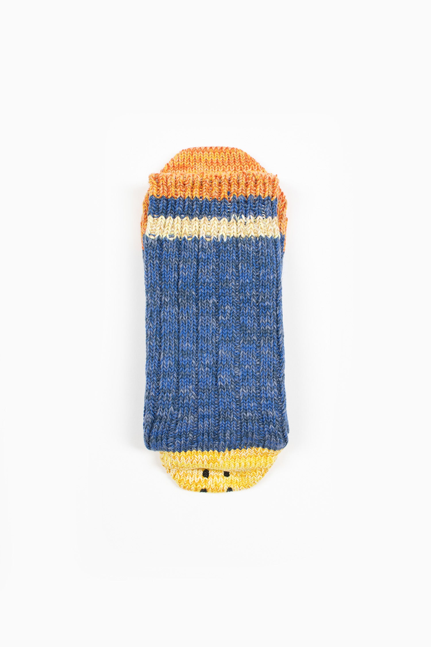 EK-1364 Ivy Rainbowy Happy Heel Socks Blue