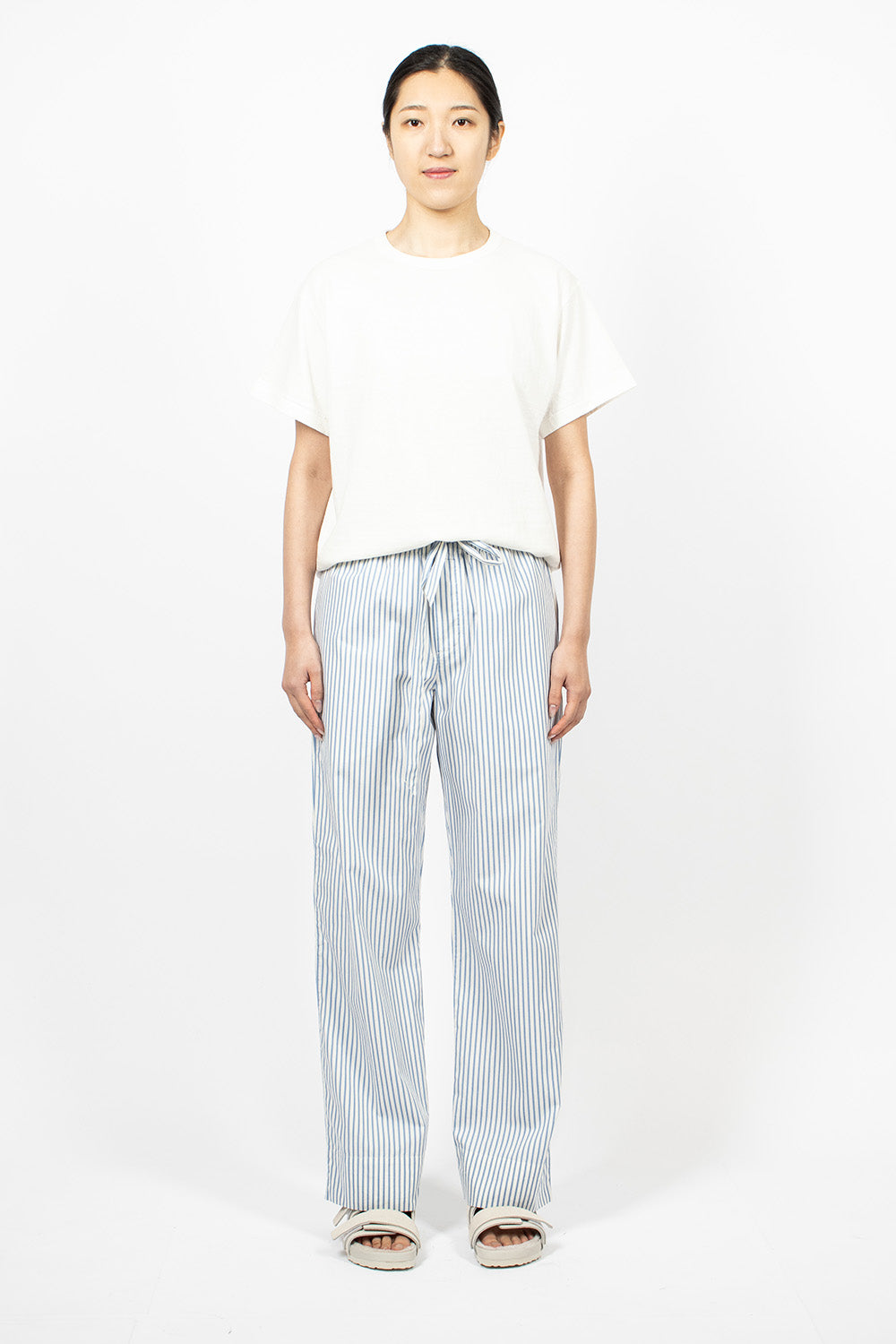 Poplin Pyjama Pants Placid Blue Stripes