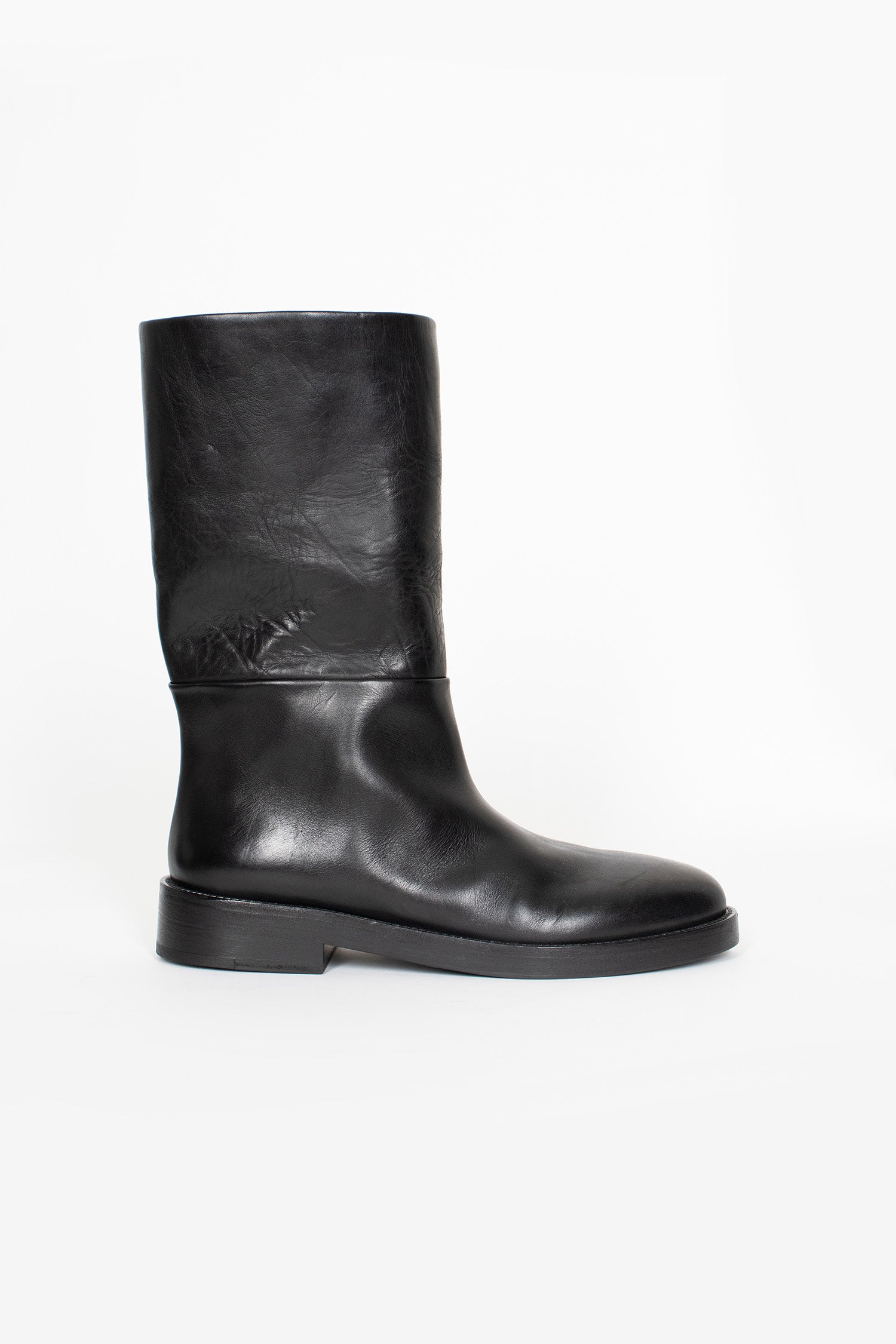 Tubetto Leather Boots Black