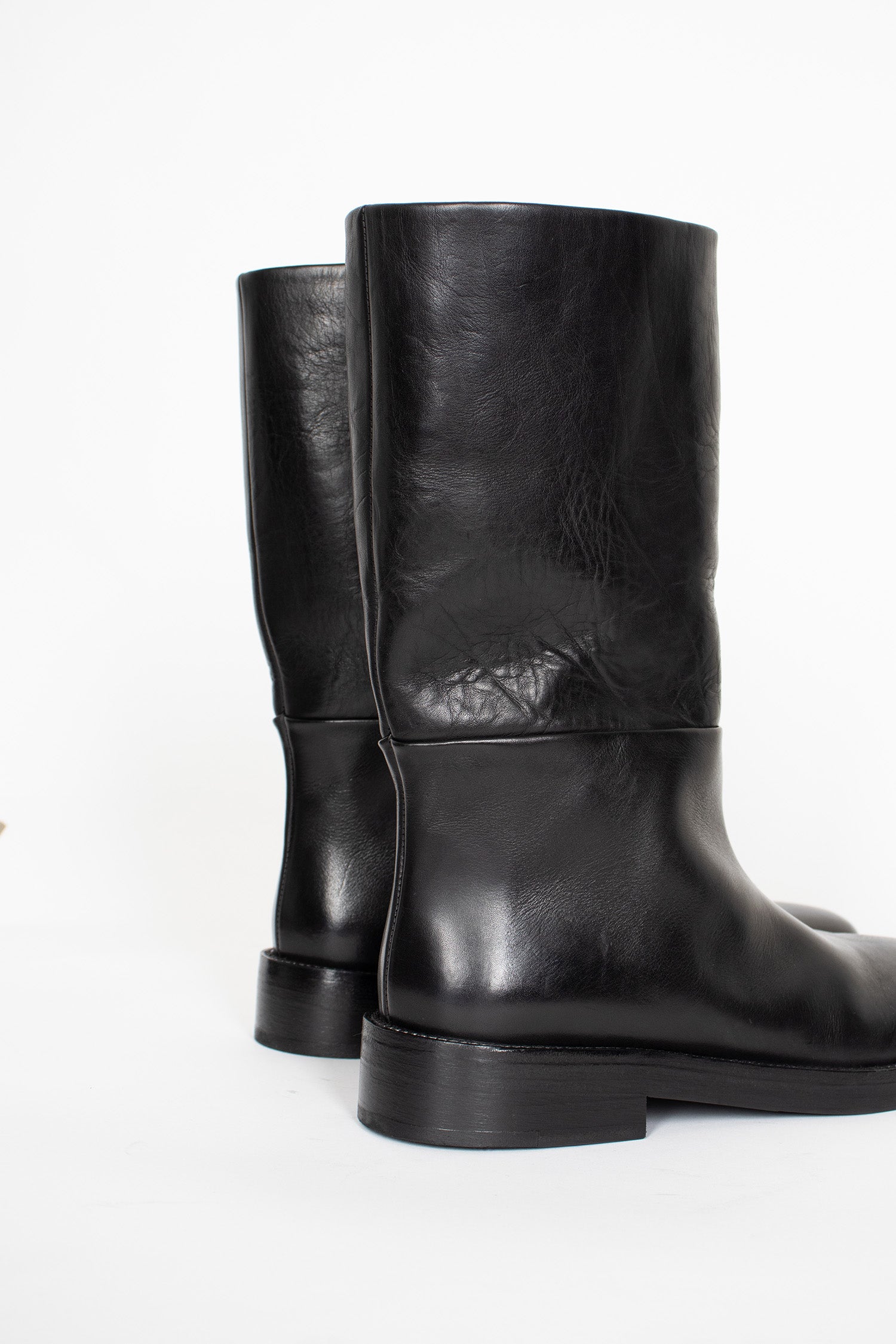 Tubetto Leather Boots Black