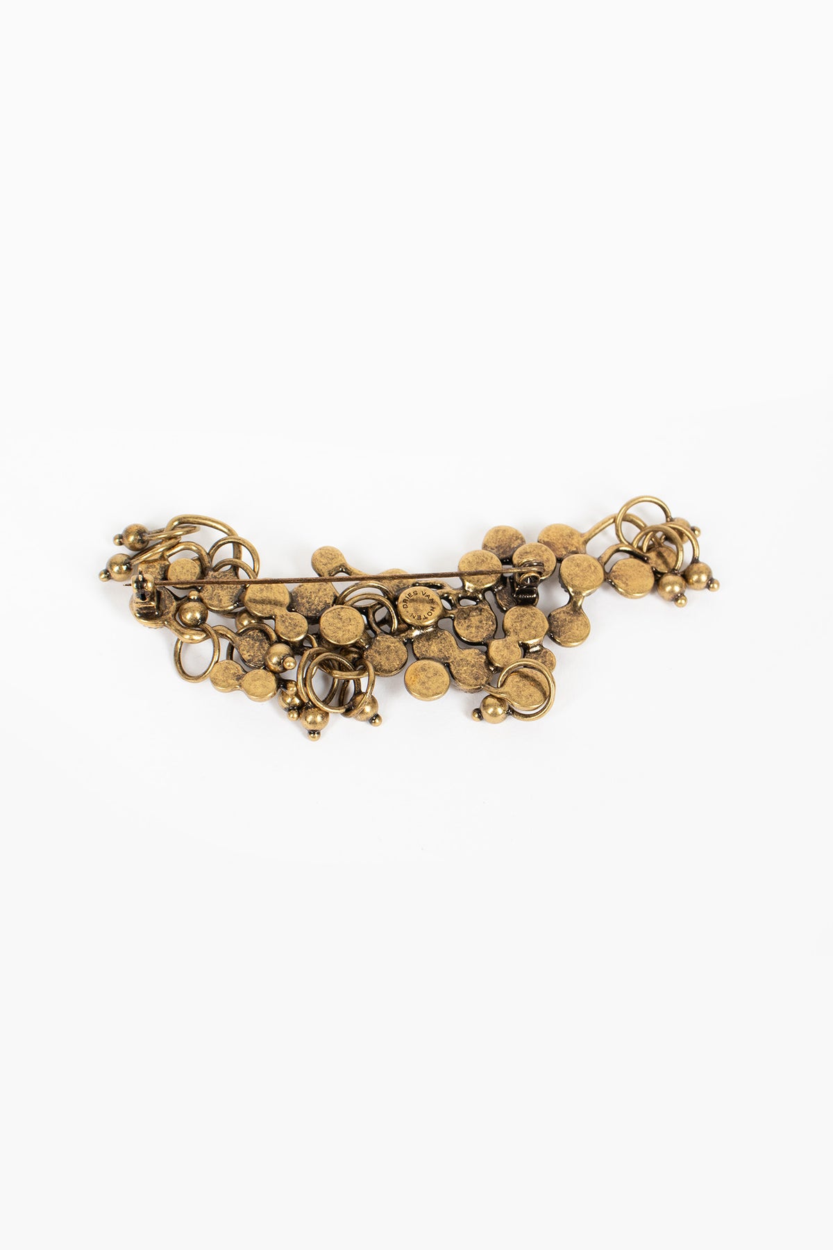 Jewel Pin Brooch Brass