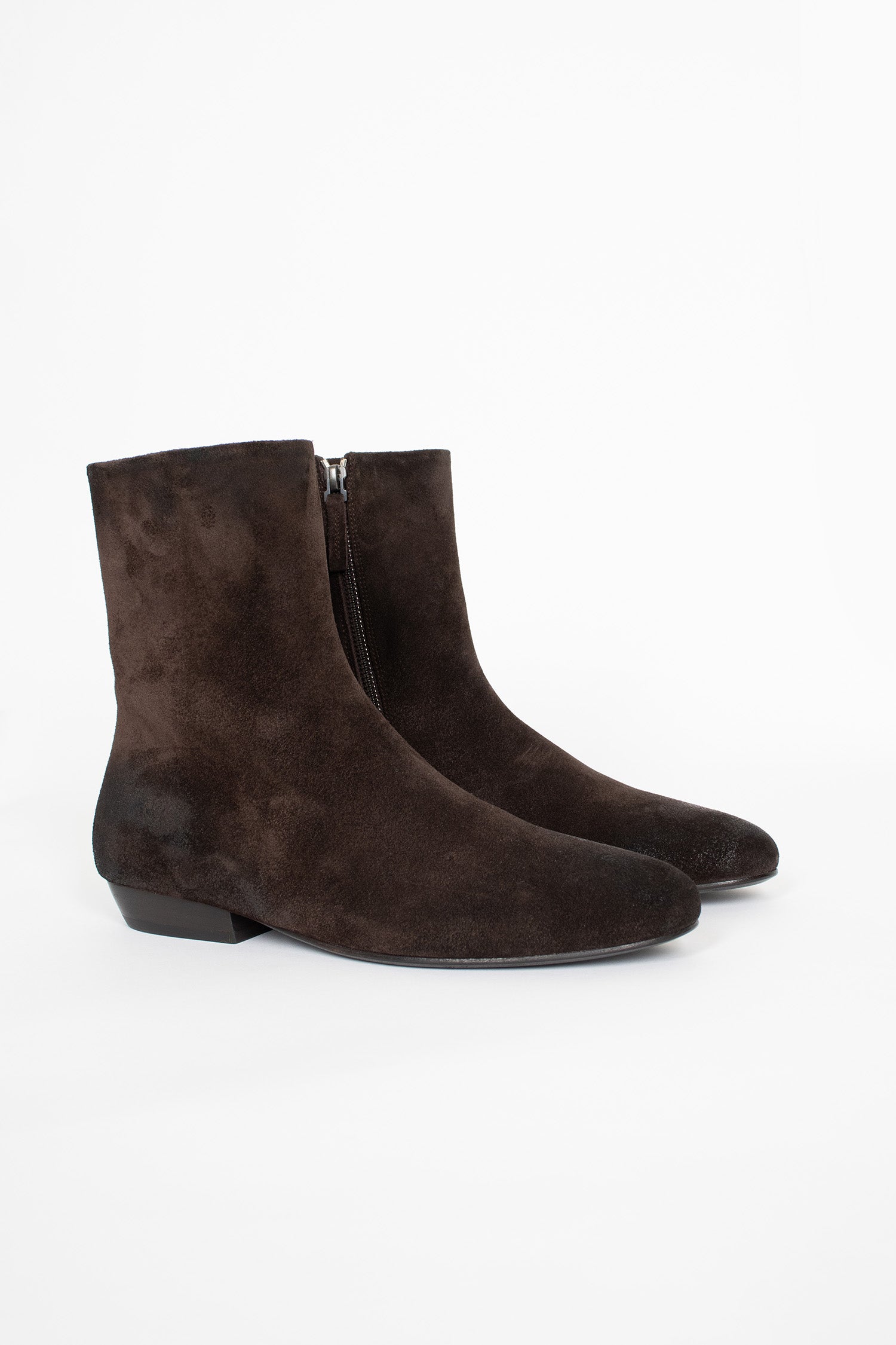 Miniblocco Leather Ankle Boots Dark Brown