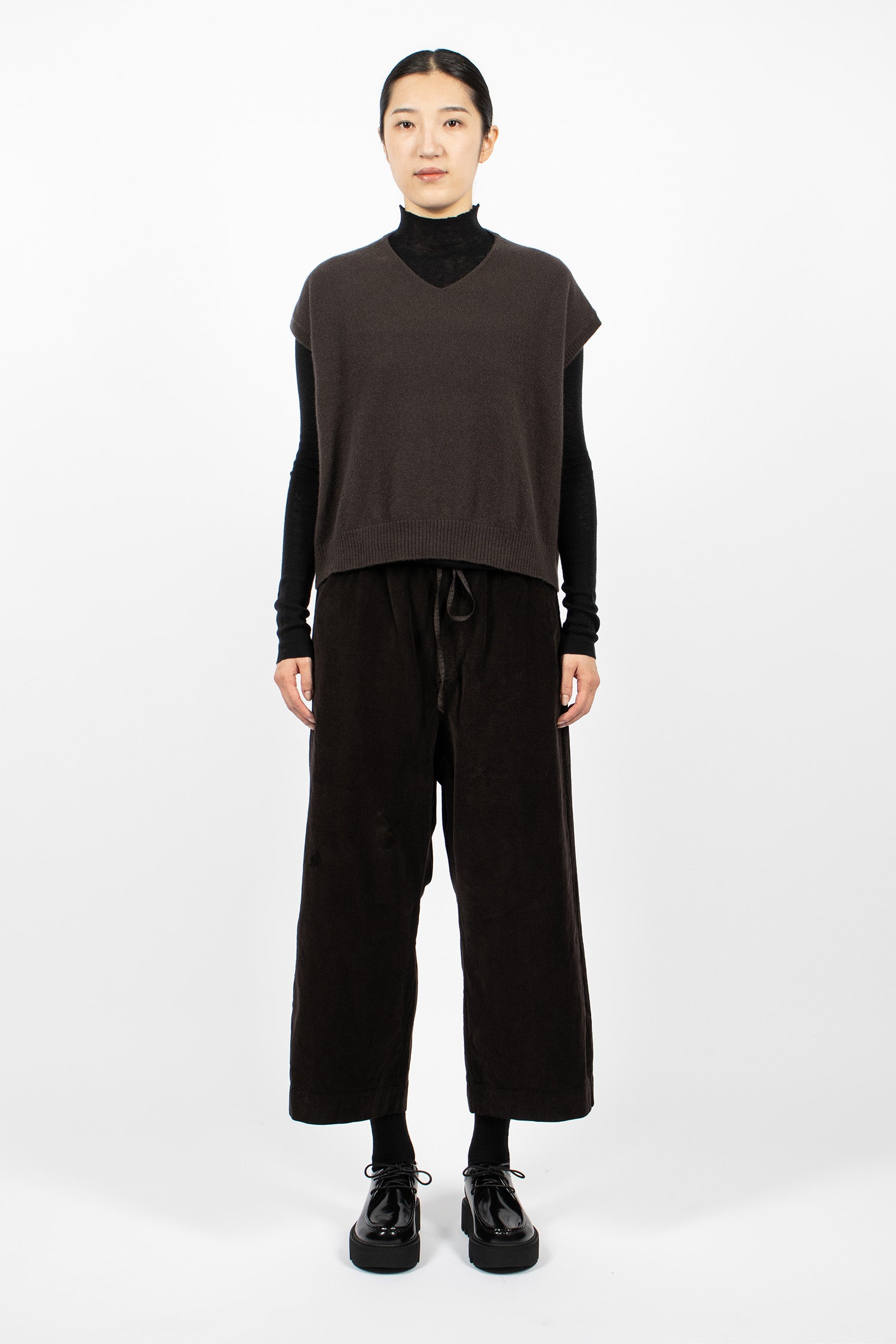 4433 Cashmere Vest Chocolate