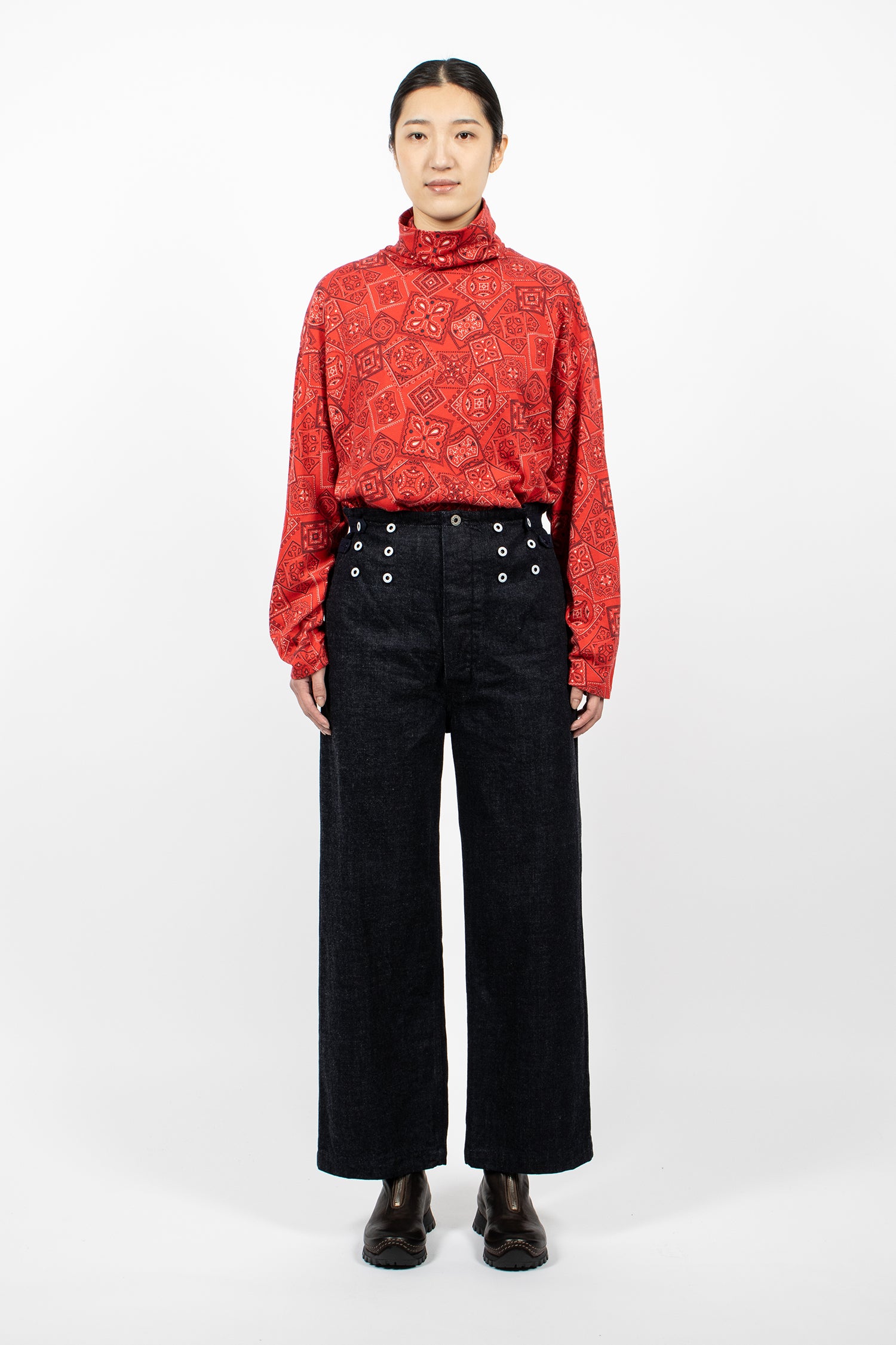 12oz Denim 7 Star Suspender Pants Indigo