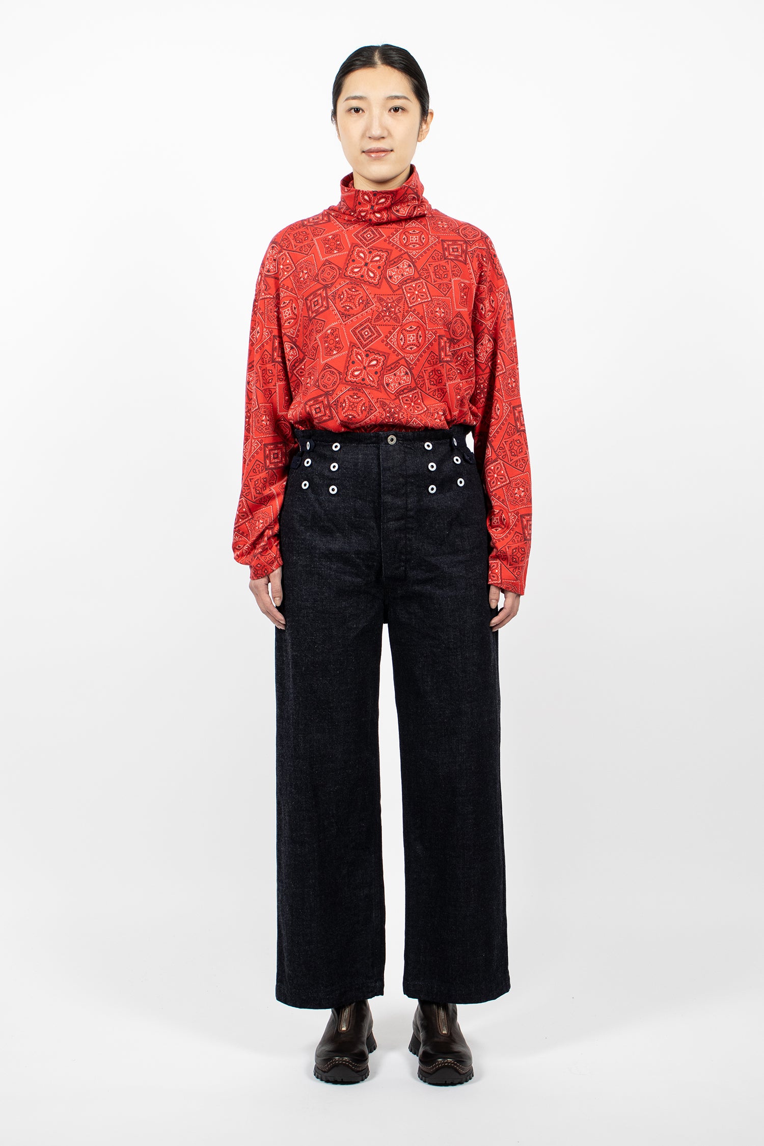 12oz Denim 7 Star Suspender Pants Indigo