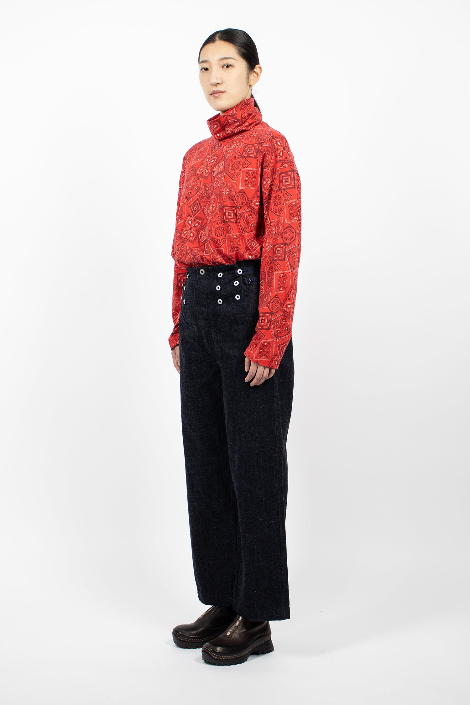 12oz Denim 7 Star Suspender Pants Indigo