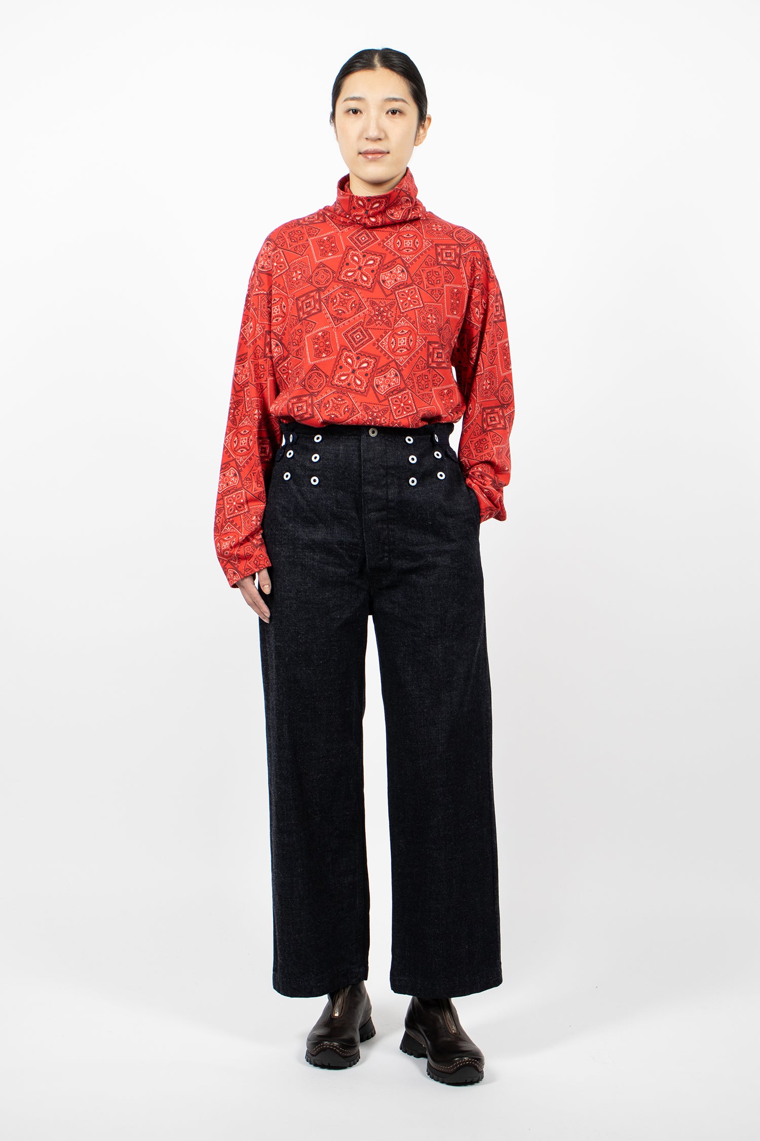 12oz Denim 7 Star Suspender Pants Indigo