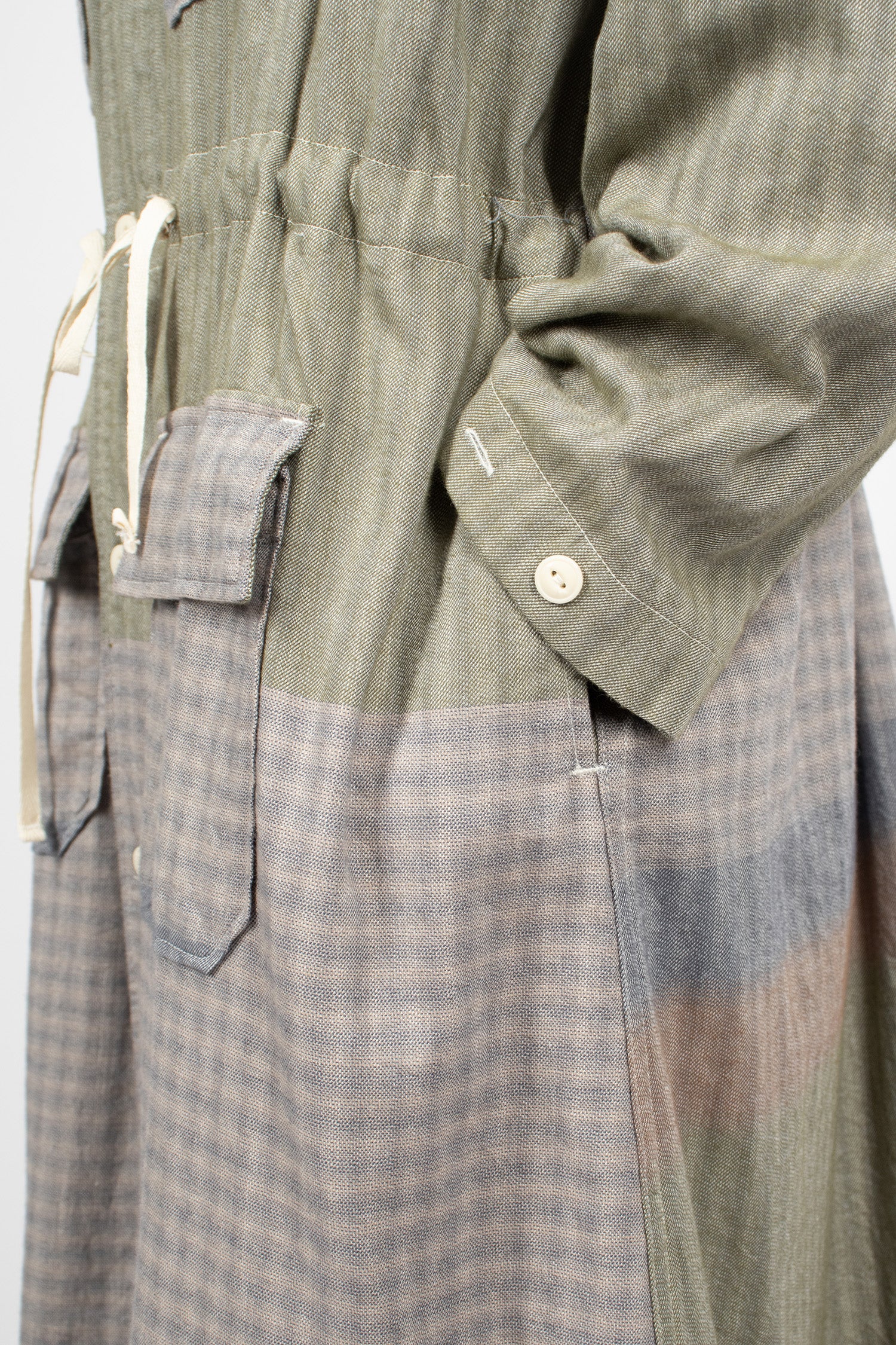 Cagoule Dress Smoky Horizontal Stripe