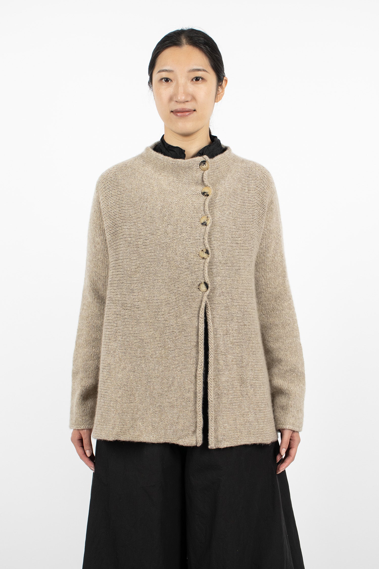 Chestnut Cashmere Cardigan Beige
