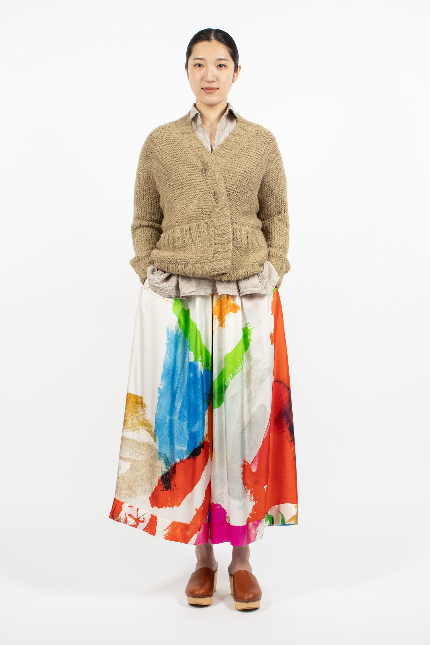 Hand-Knitted Jacket Cardigan Natural