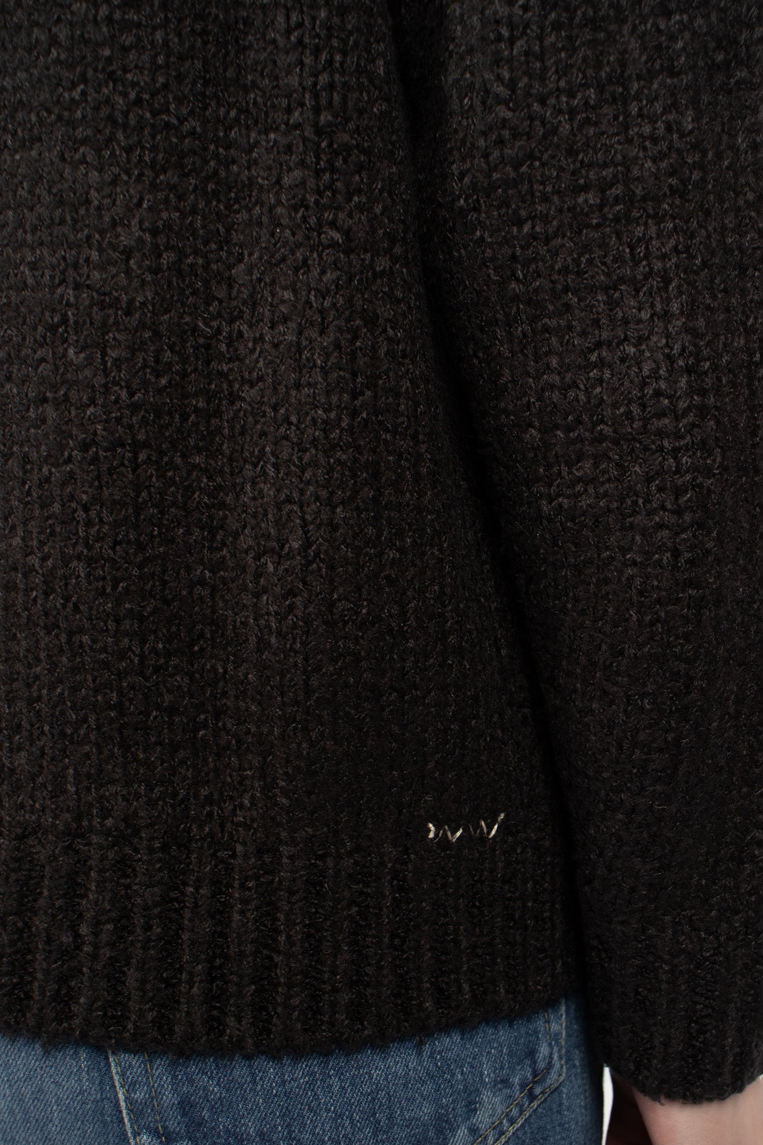 Cowichan Knit Cardigan Black