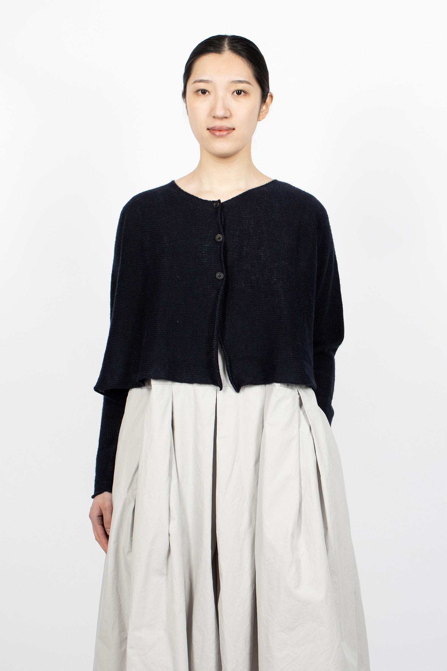 Maple Linen Cardigan Navy