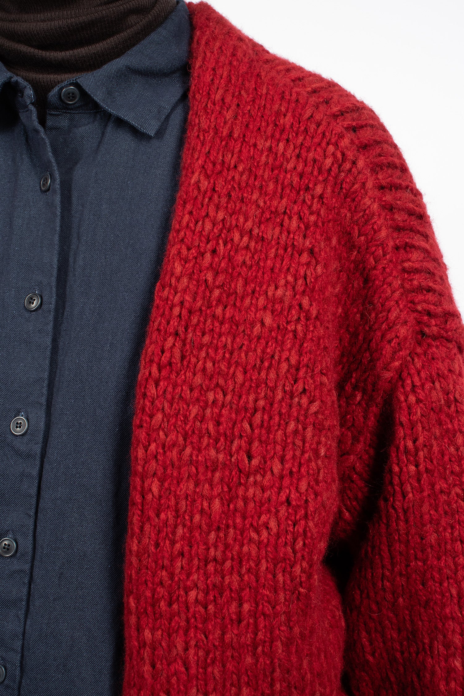 Short Cardigan Red/Red