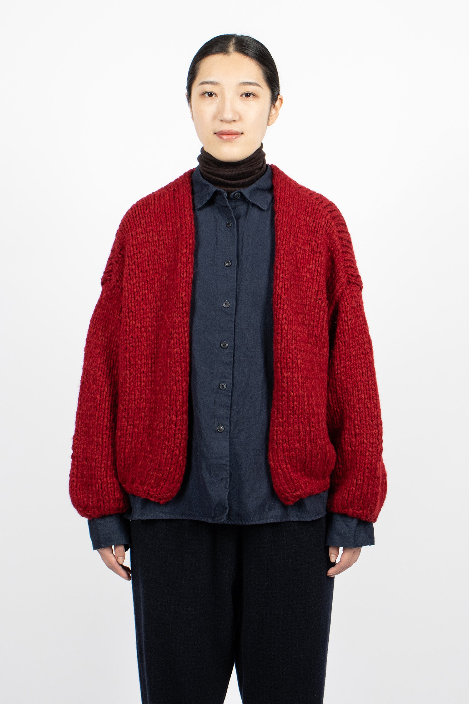 Short Cardigan Red/Red