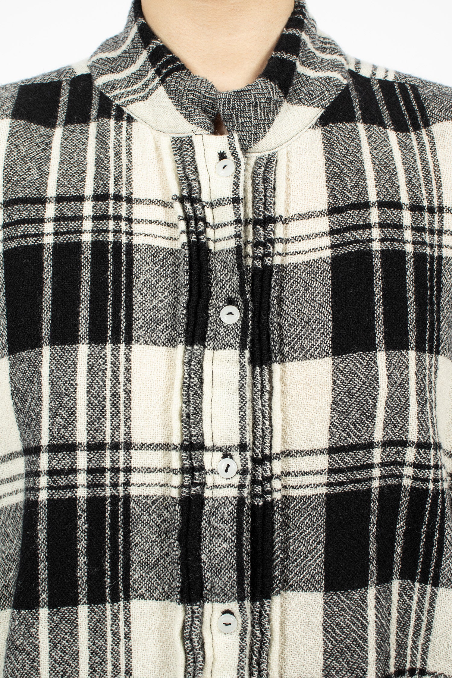 Square Wool Shirt Check