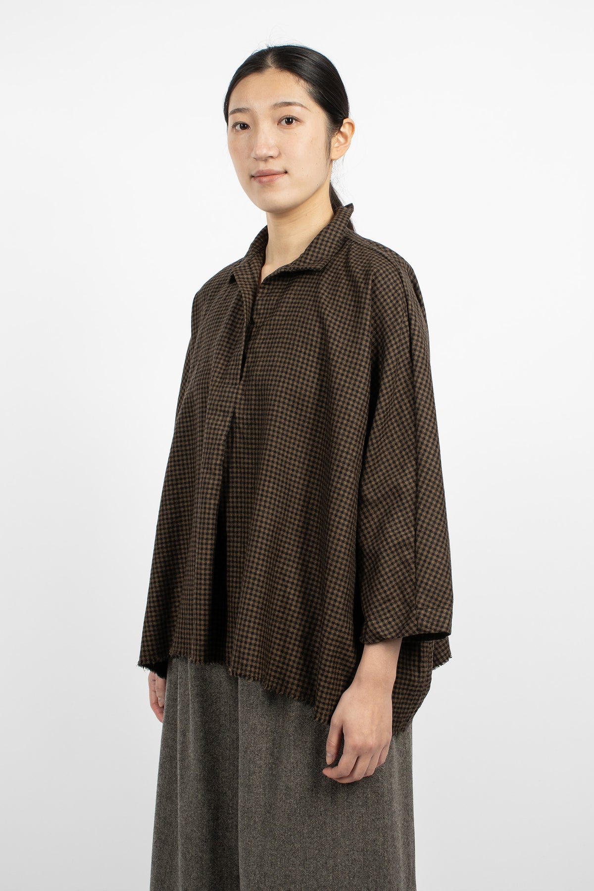 20.07.06 Wool Shirt Mix Brown 2