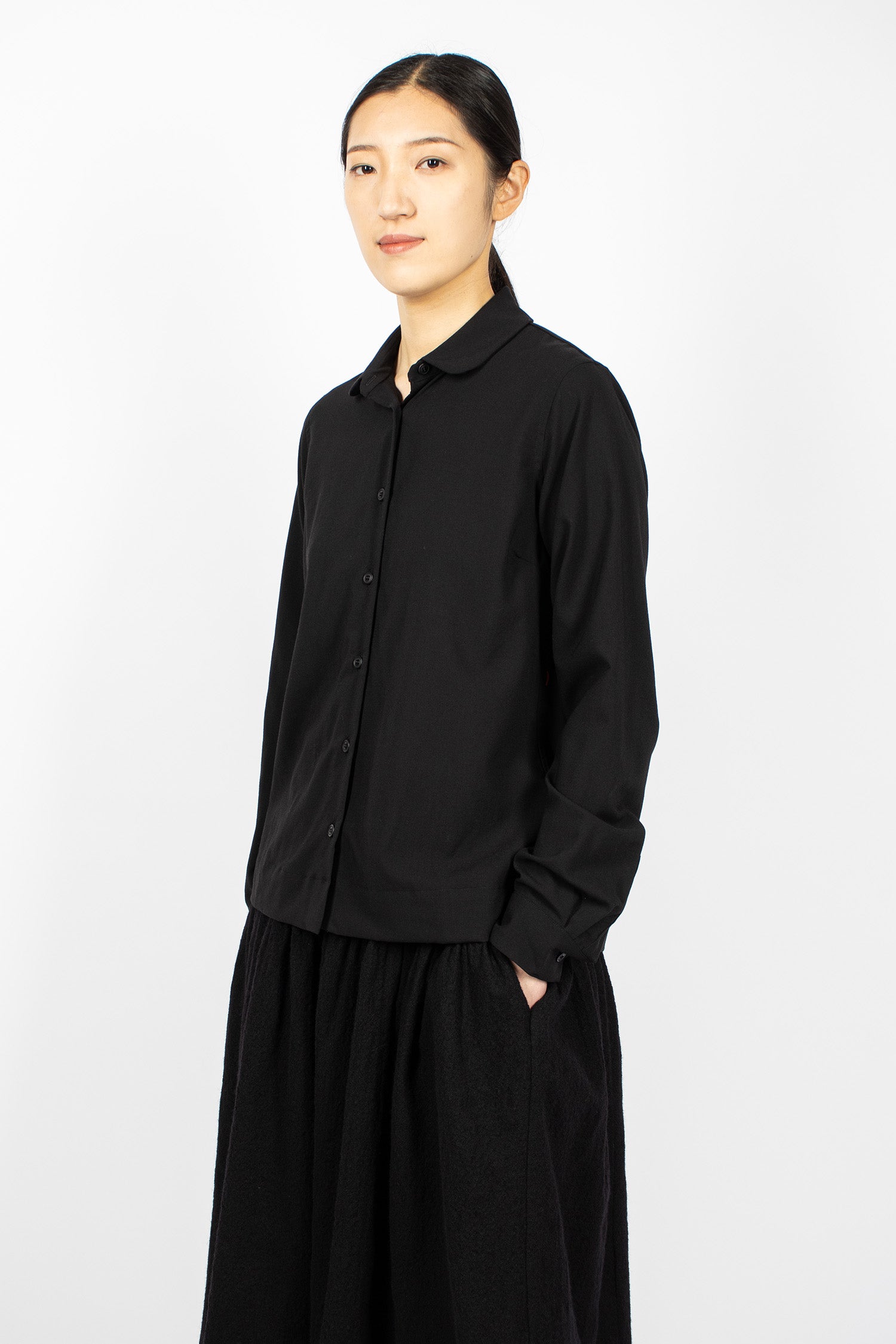 Chloe Shirt Wool Black
