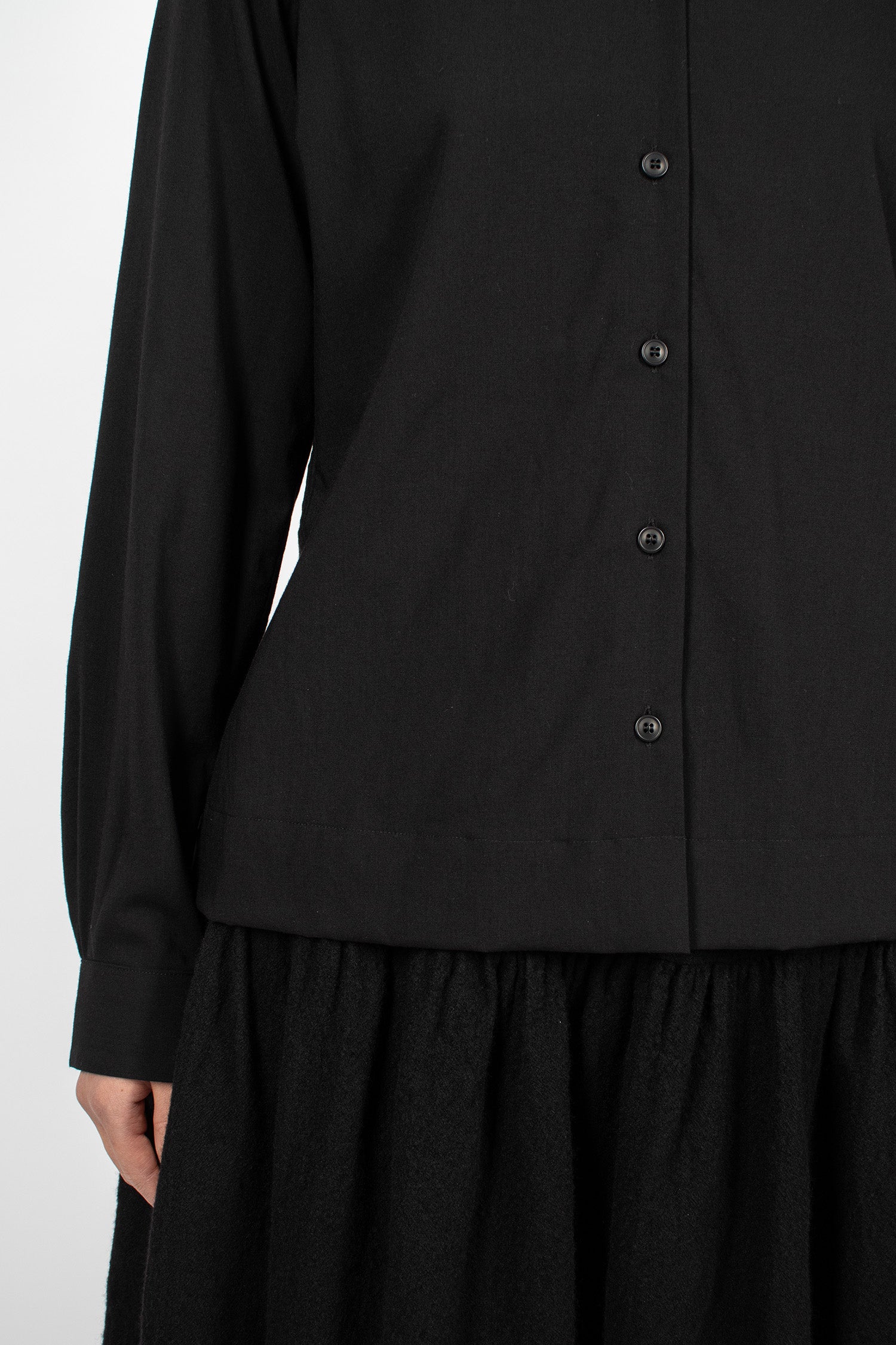 Chloe Shirt Wool Black
