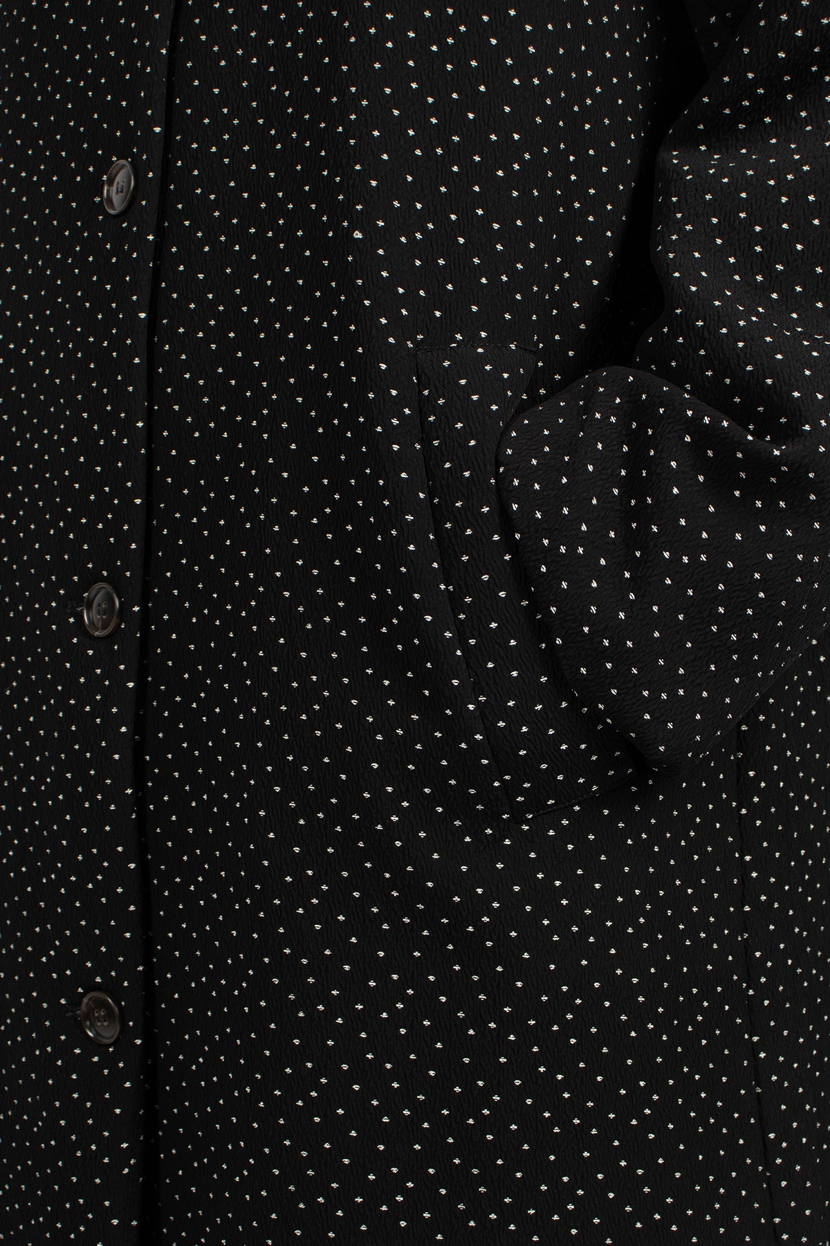 Tokio Puffer Coat Black Dot