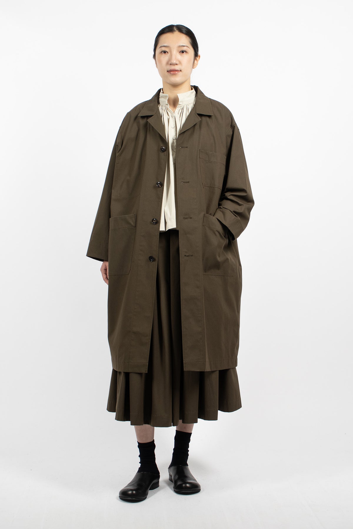 Matisse Water Repellent Coat Olive Green