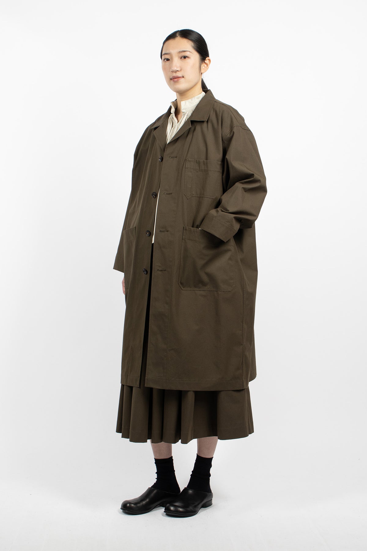 Matisse Water Repellent Coat Olive Green