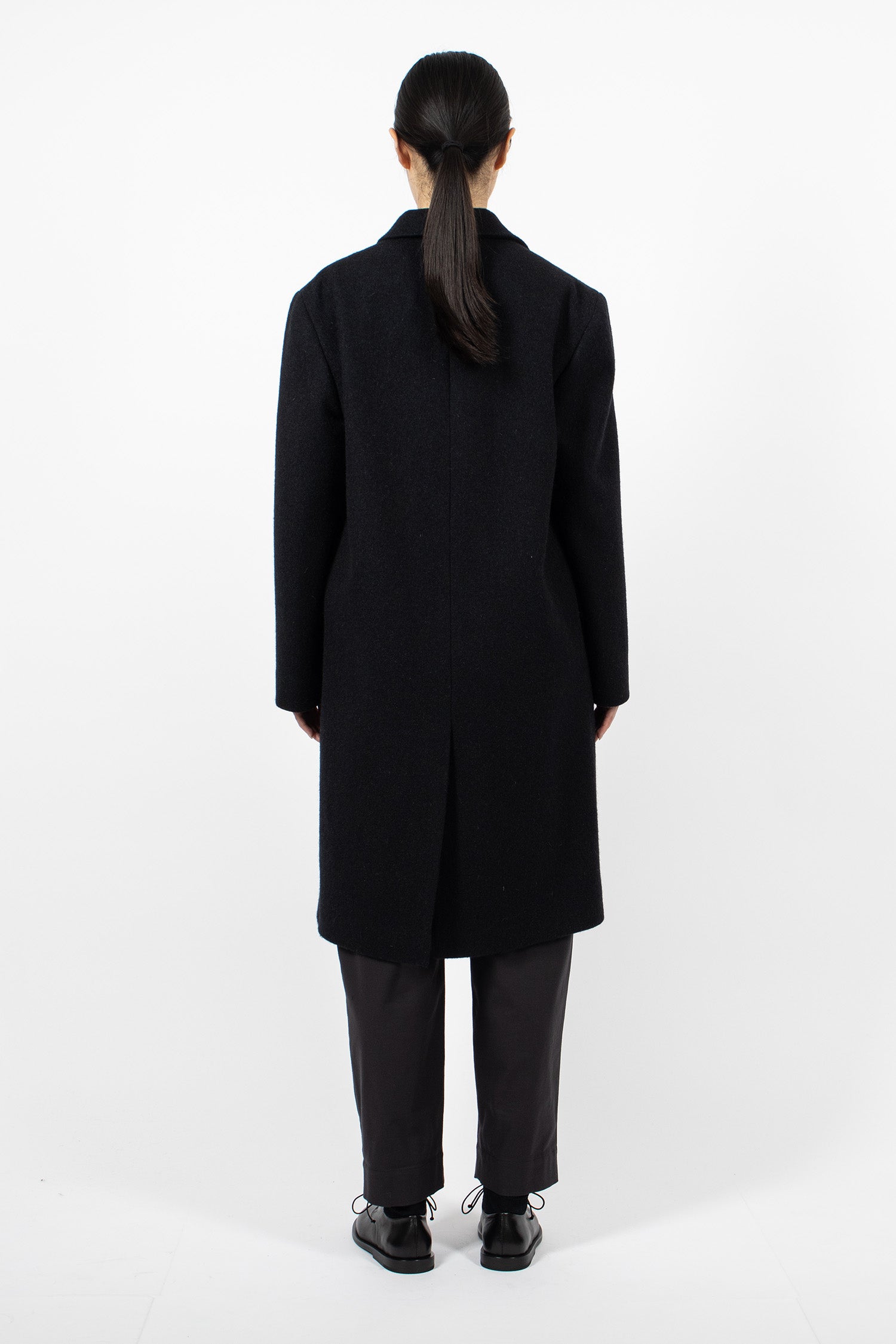 Wool Melton Overcoat Midnight