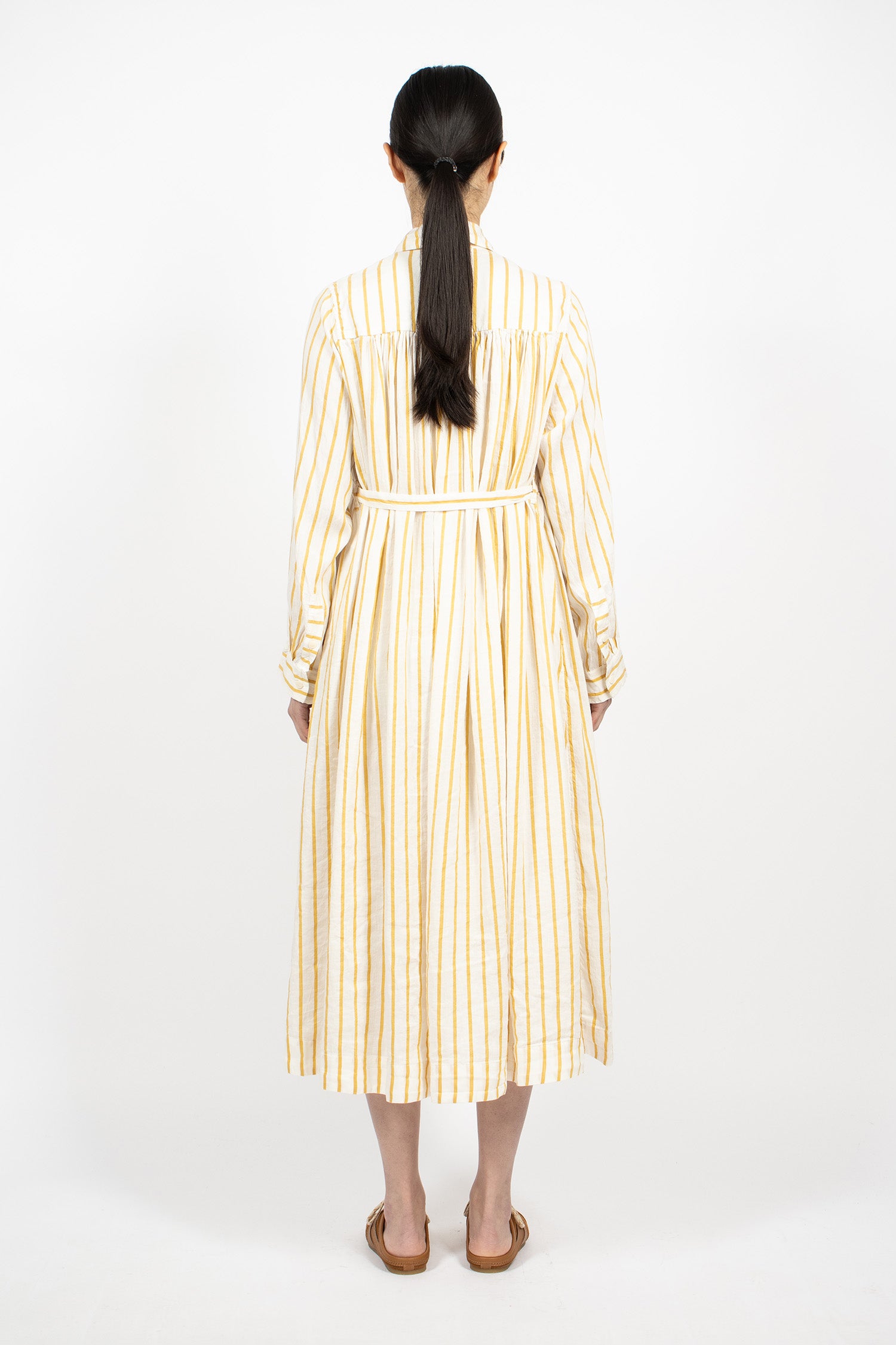 Colette Dress Gold Stripe 1