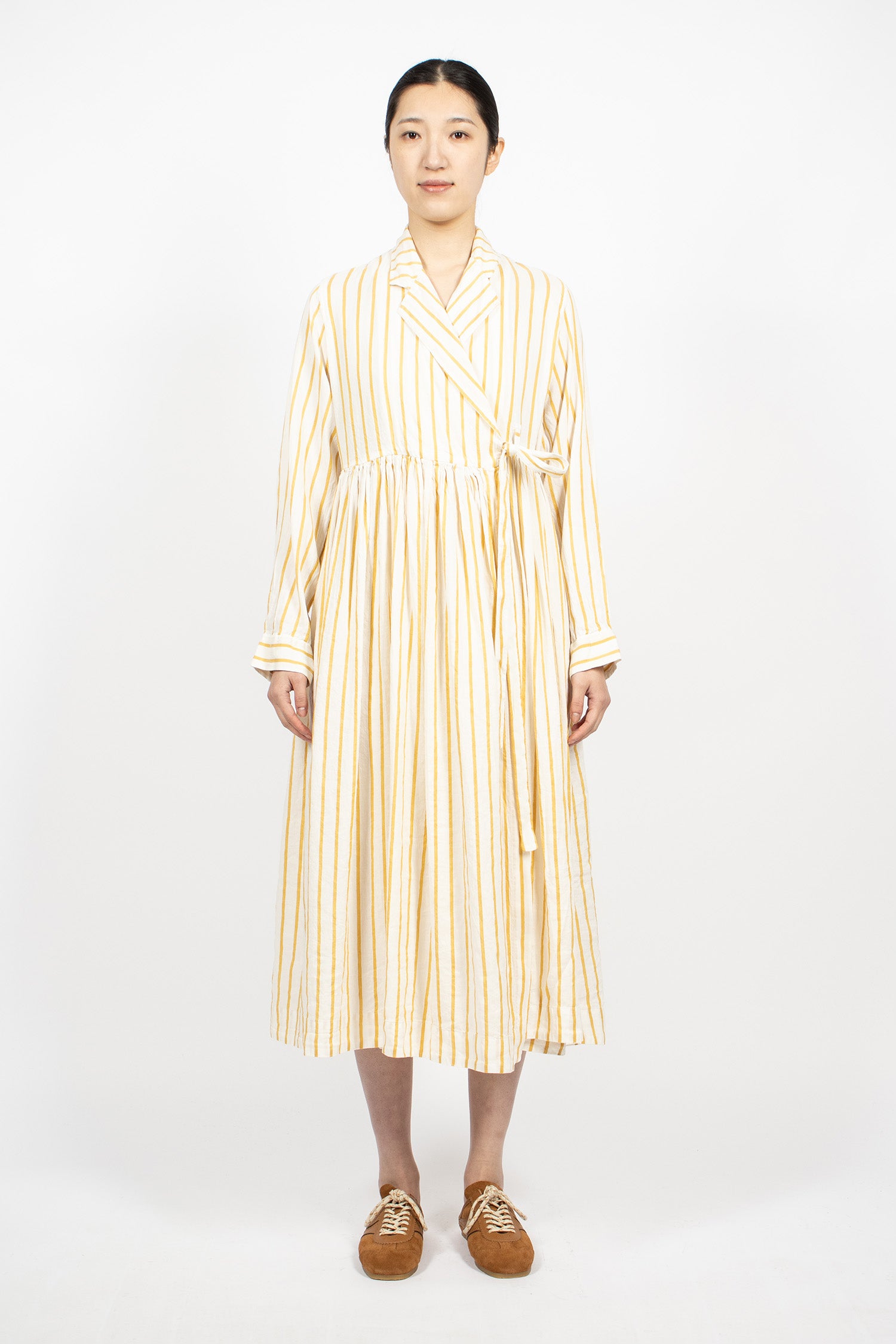 Colette Dress Gold Stripe 1