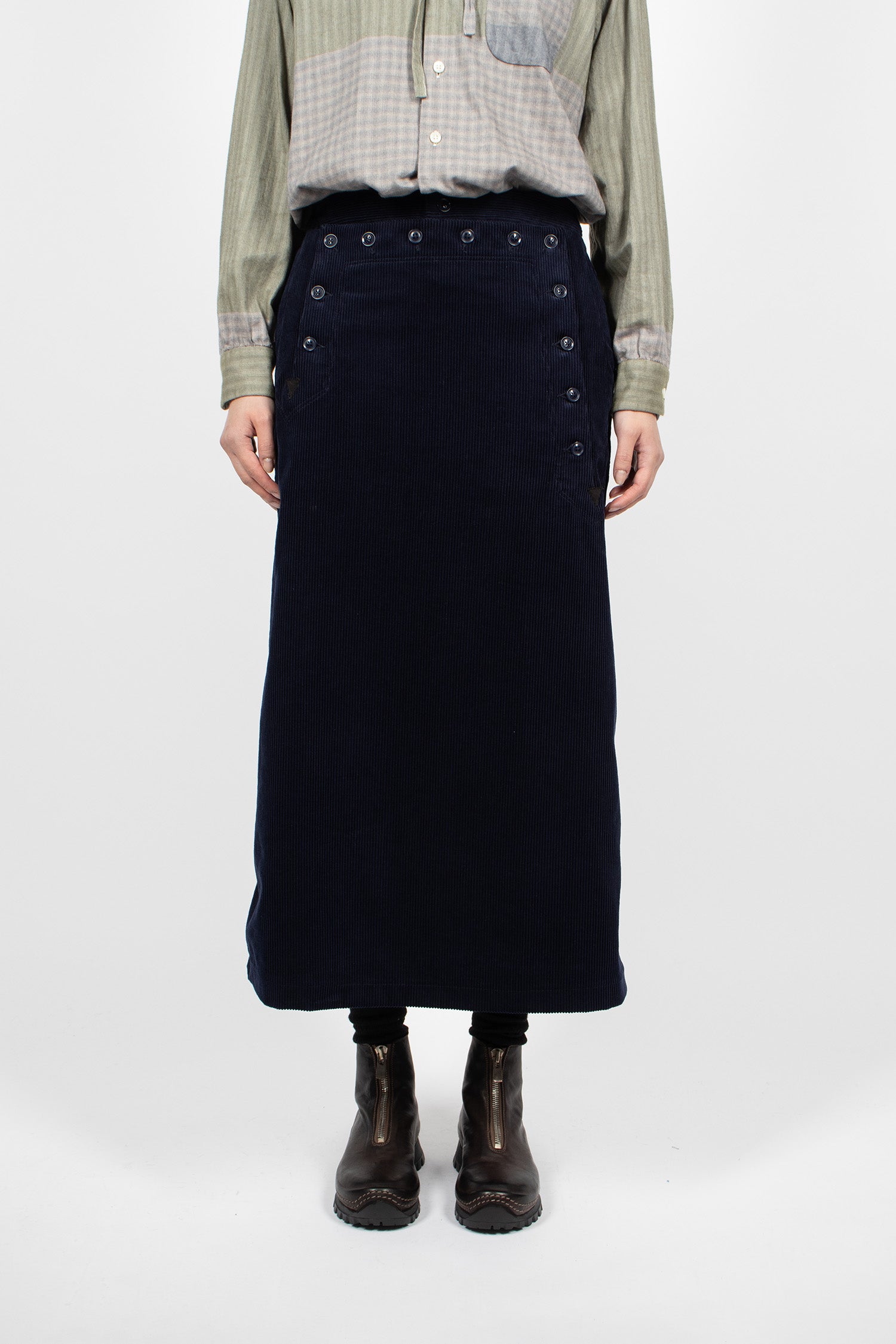 Sailor Skirt Navy Corduroy