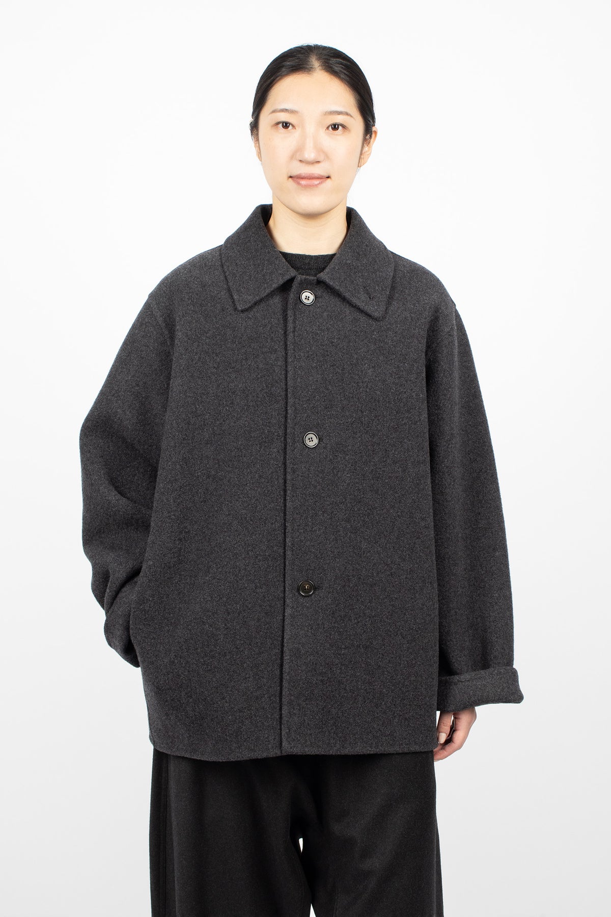 Cousin Wool Jacket Carbon Melange