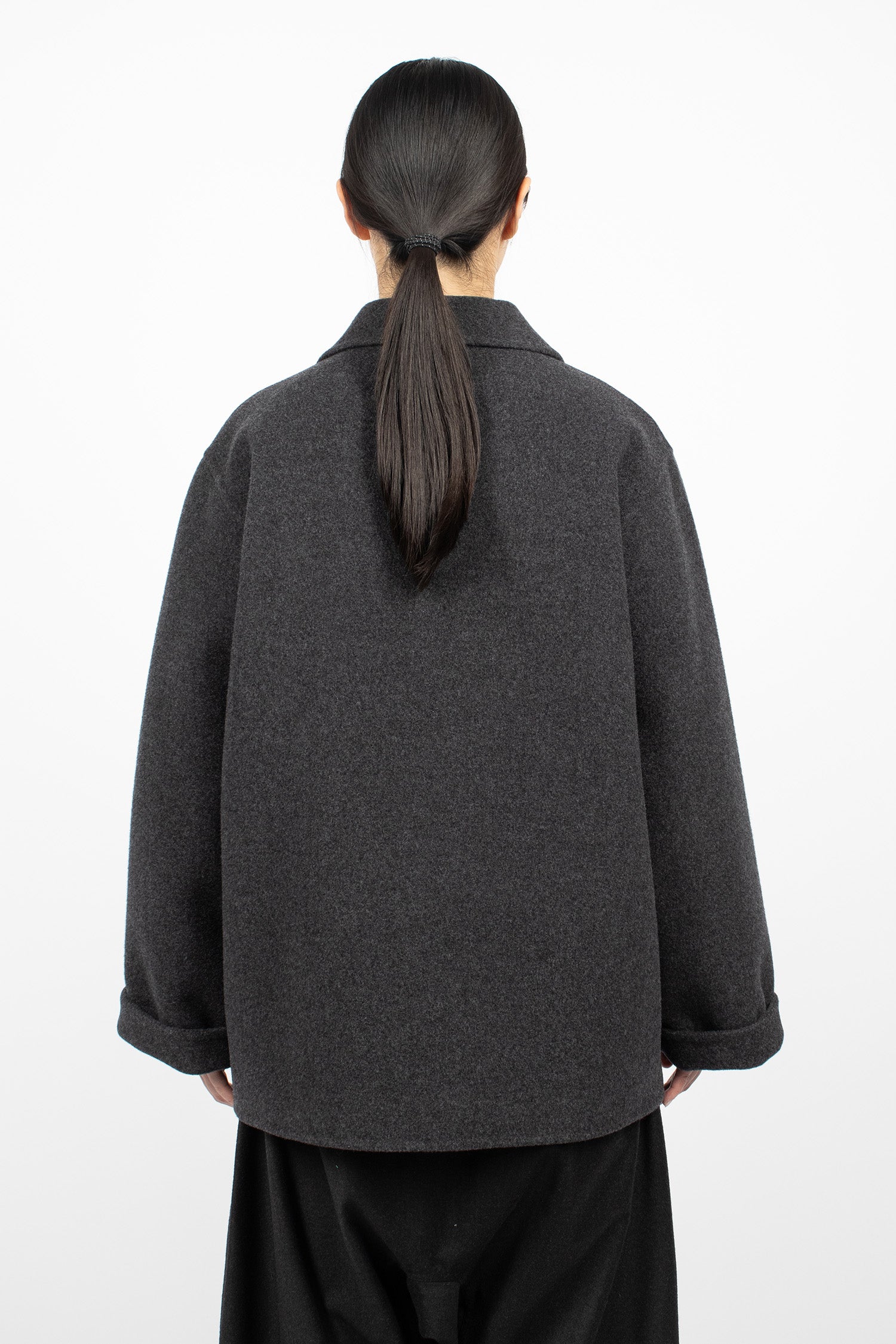 Cousin Wool Jacket Carbon Melange