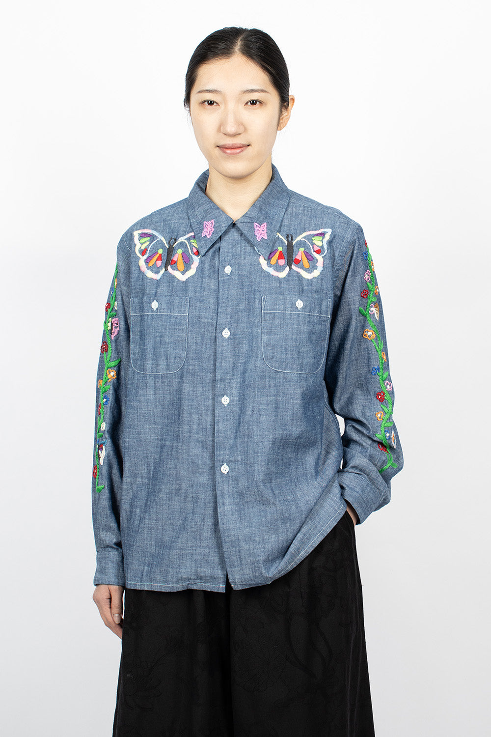 One-Up Shirt Chambray Embroidery