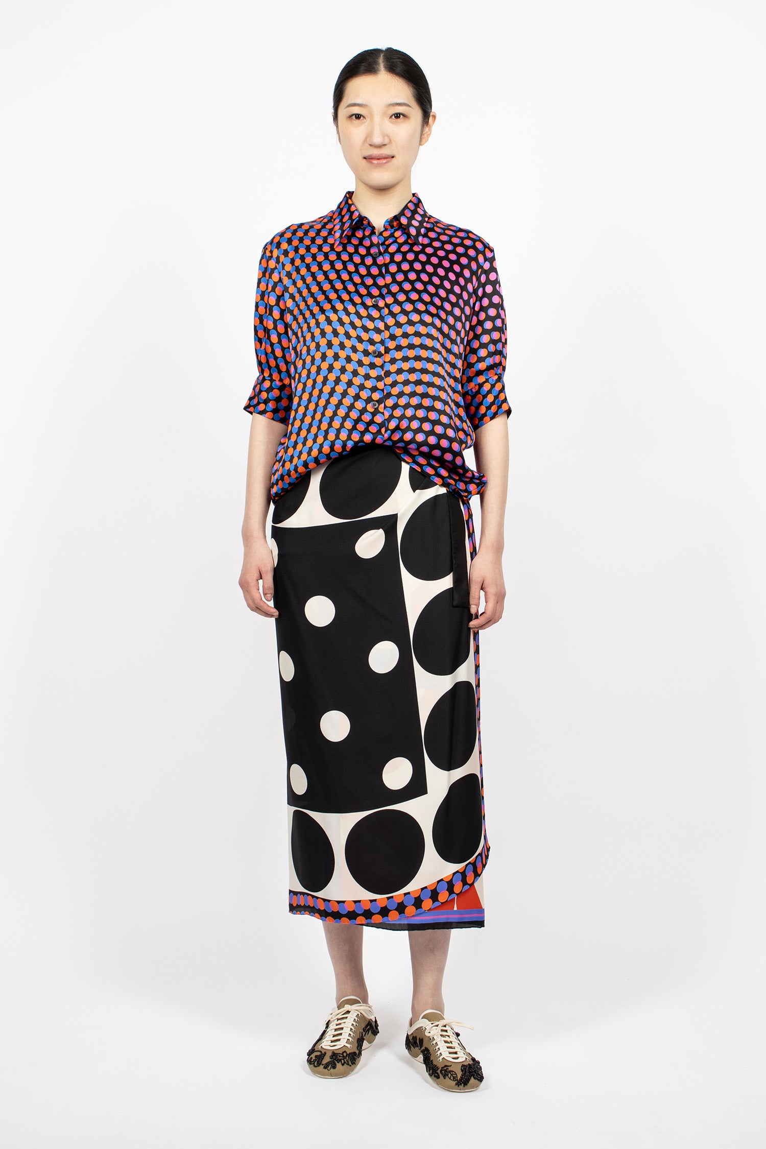 Long Wrap Scarf-Skirt Dessin A