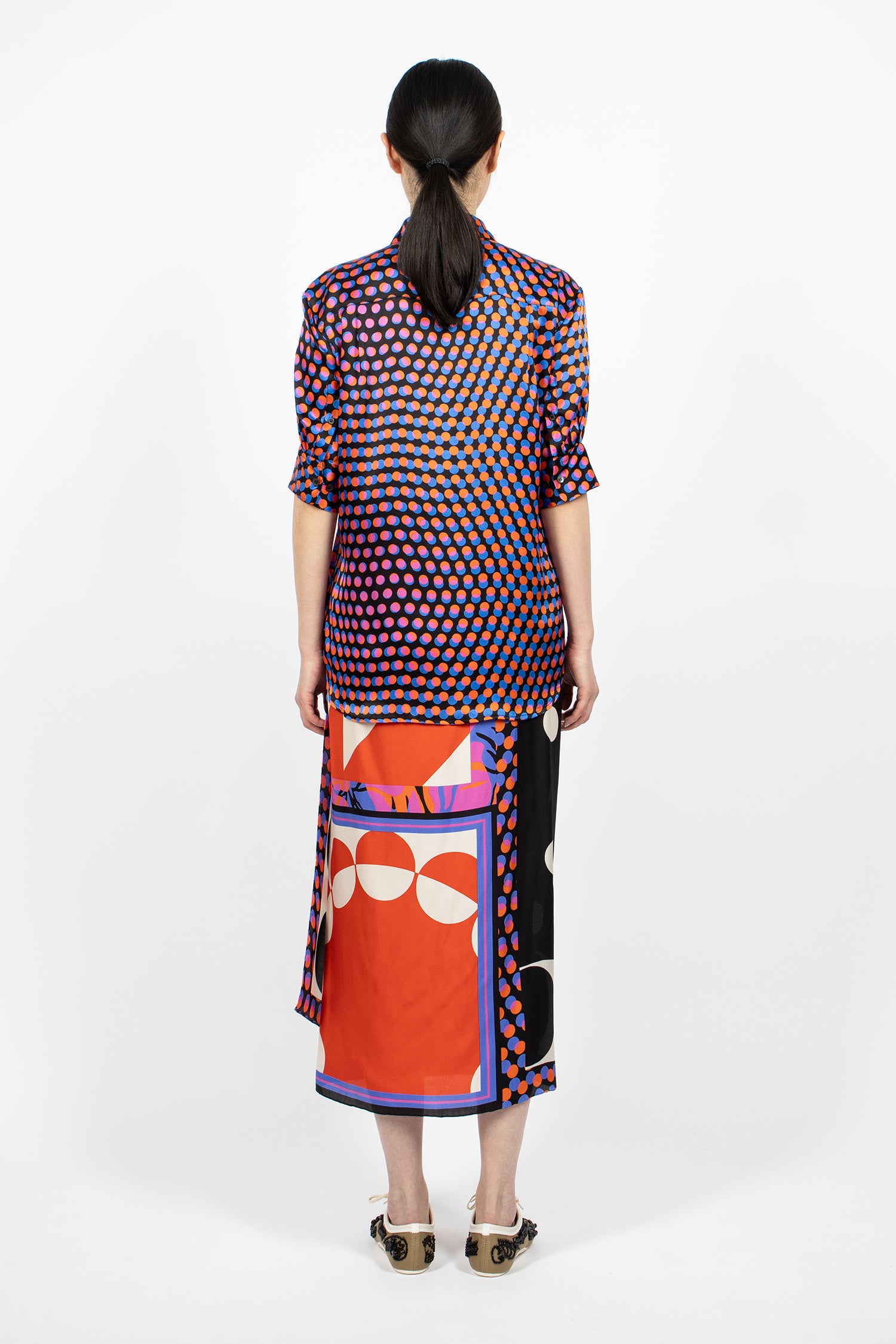 Long Wrap Scarf-Skirt Dessin A