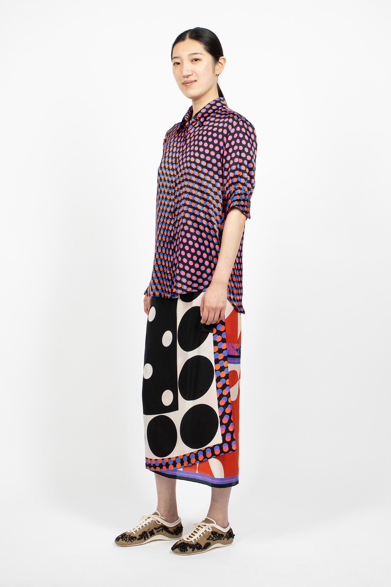 Long Wrap Scarf-Skirt Dessin A