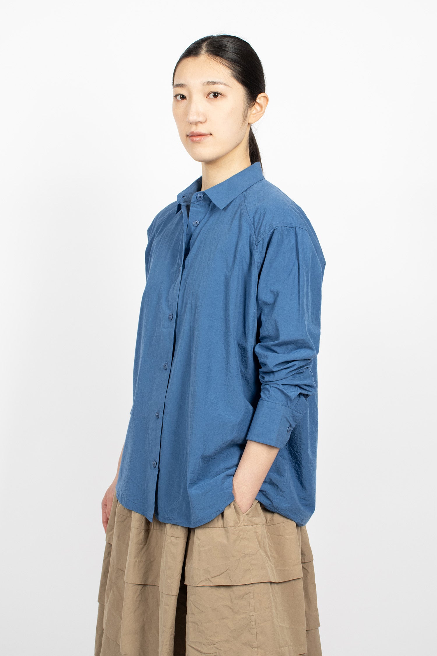 Drays Travail Shirt Mid Blue