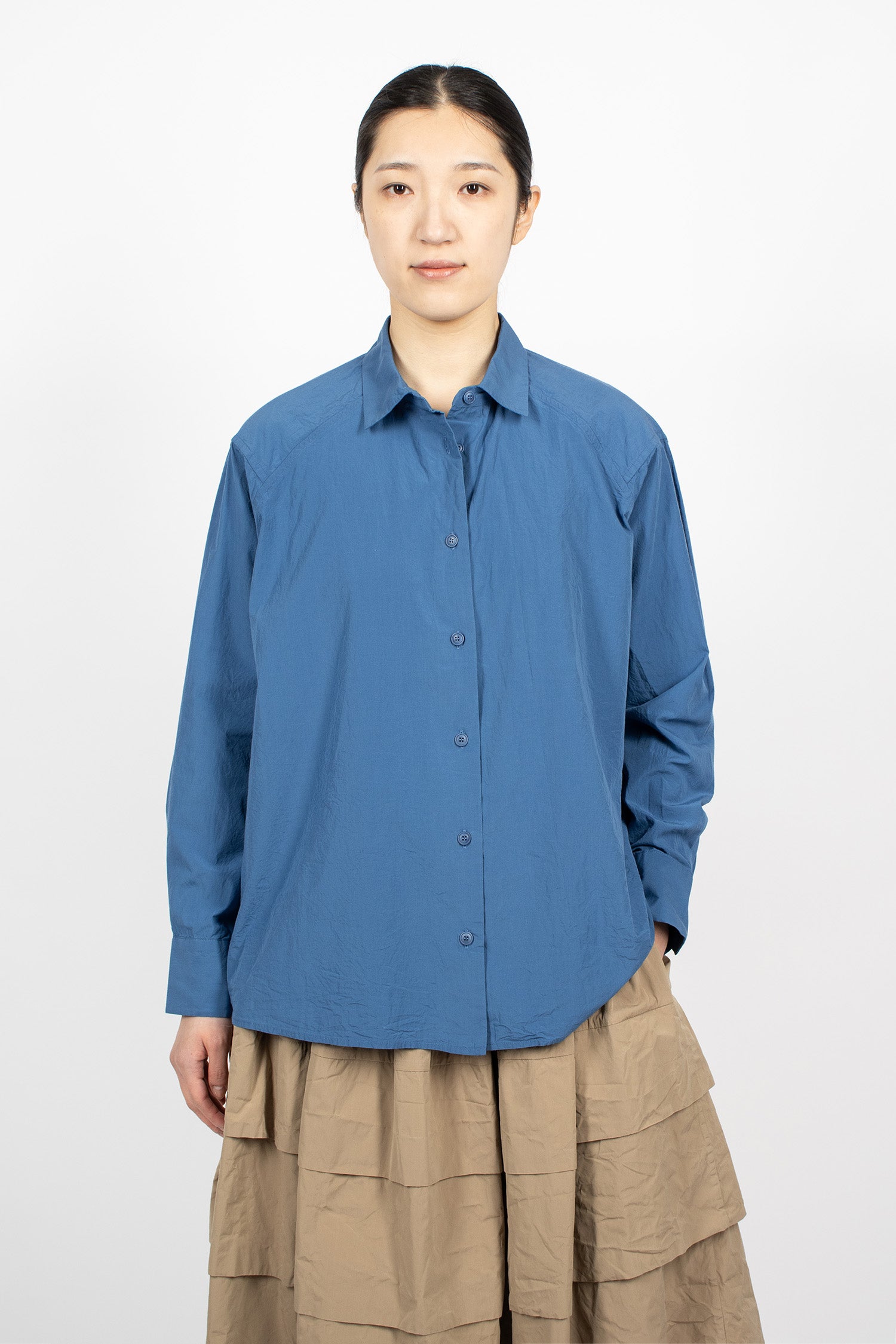 Drays Travail Shirt Mid Blue