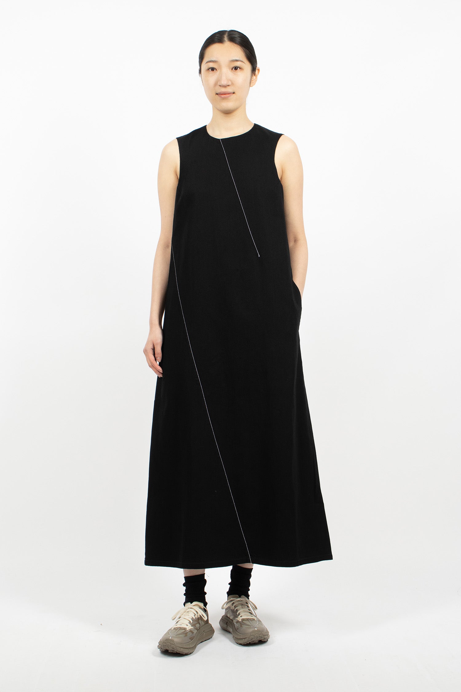 Diagonal Denim Dress Jet