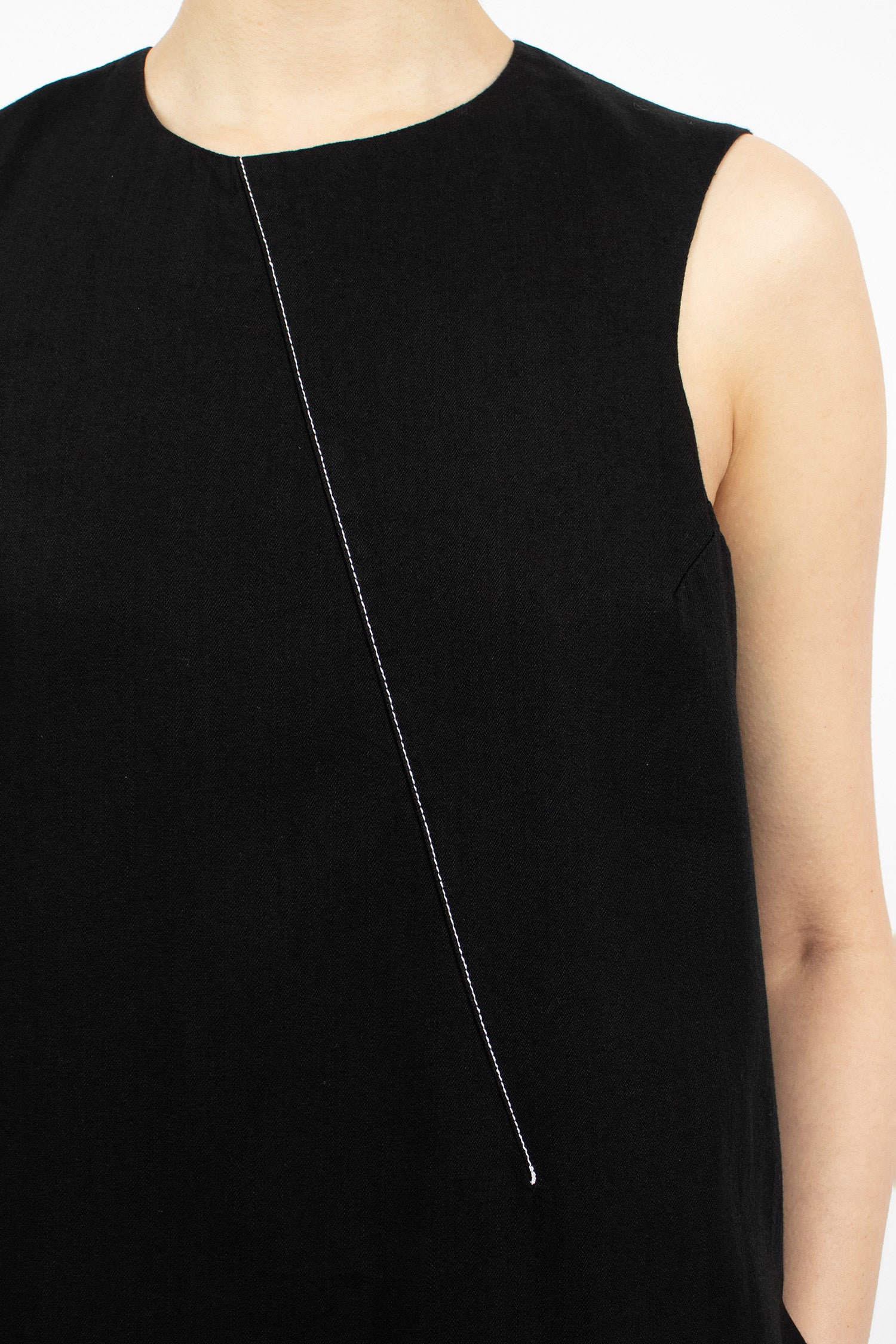 Diagonal Denim Dress Jet