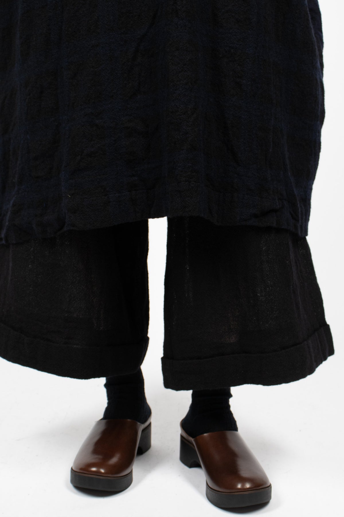 20.07.06 Washed Wool Dress Blue/Black