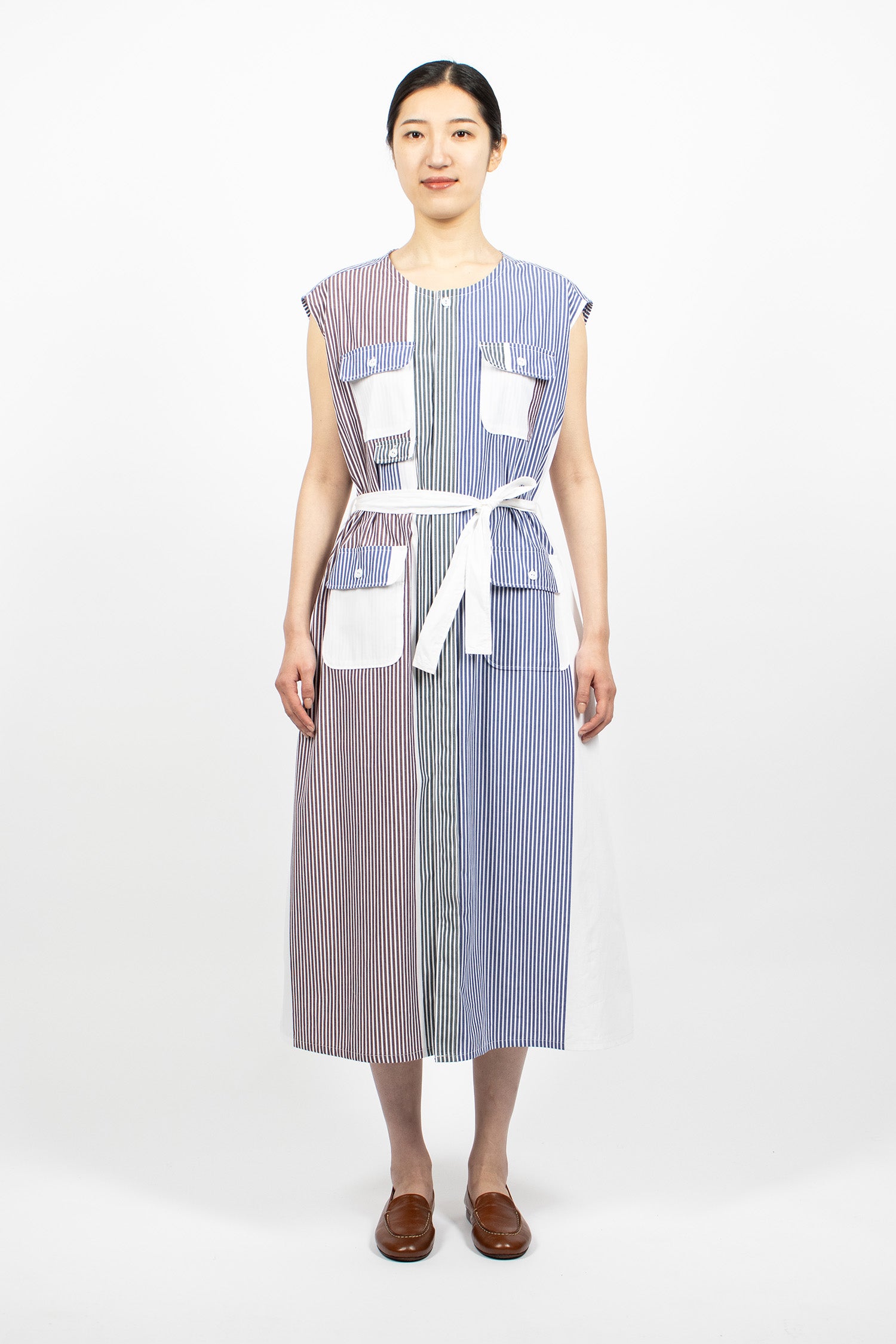 Bush Dress Multi Block Stripe