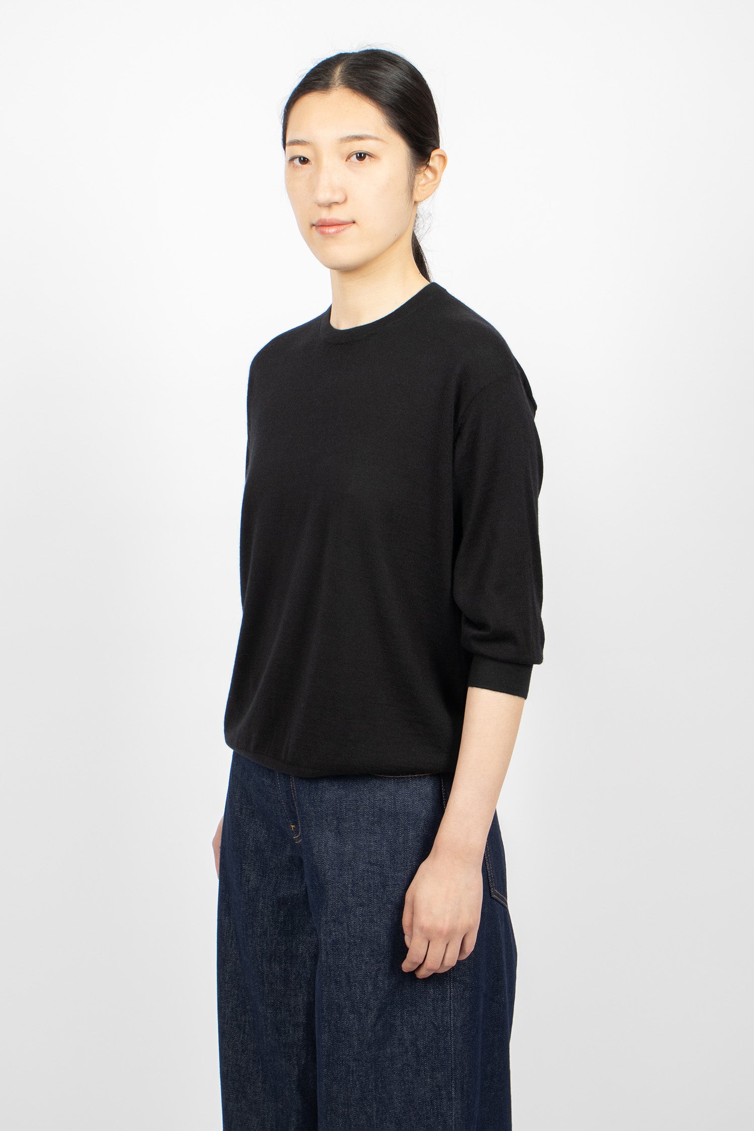 Elbow Crew Knitwear Black