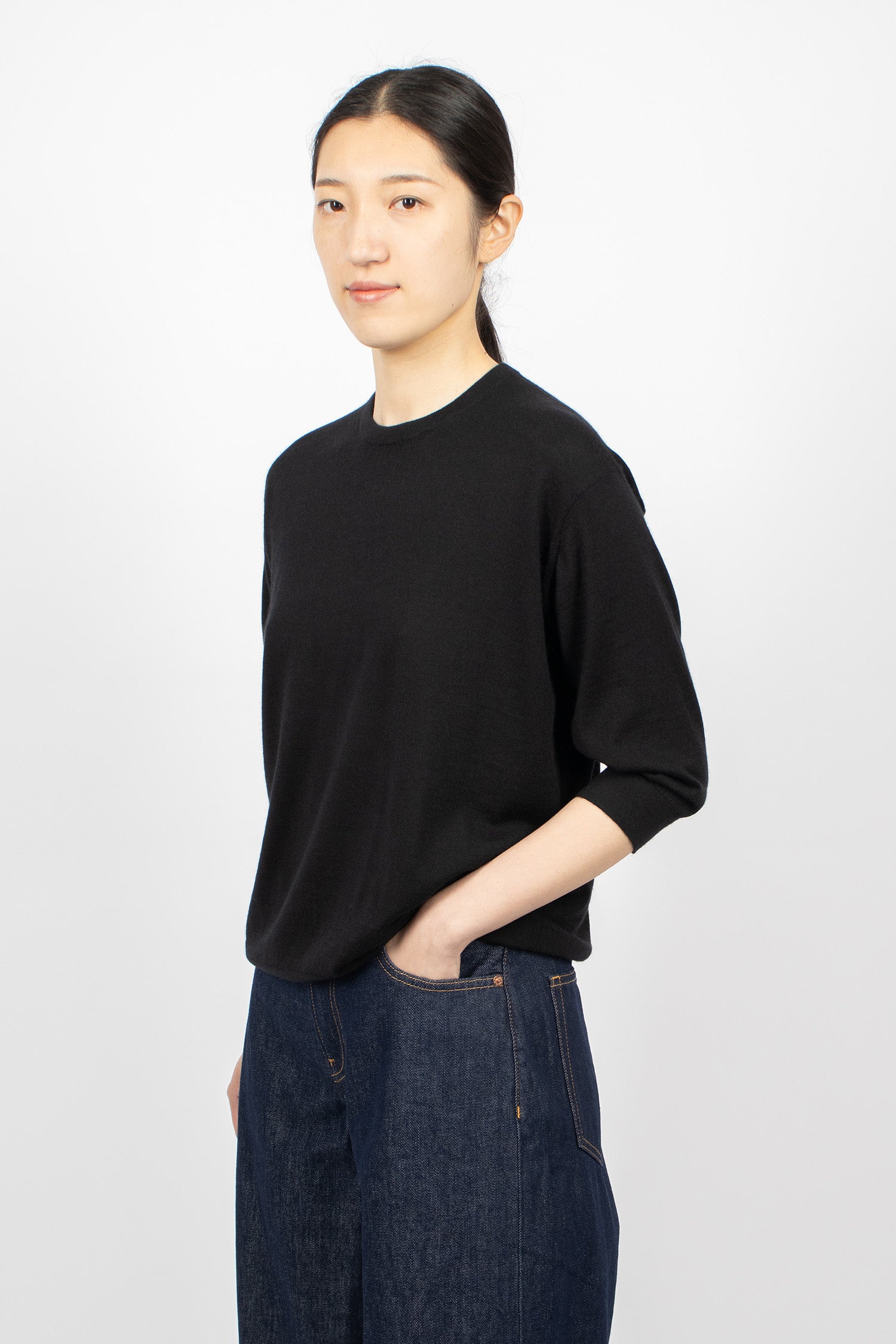 Elbow Crew Knitwear Black